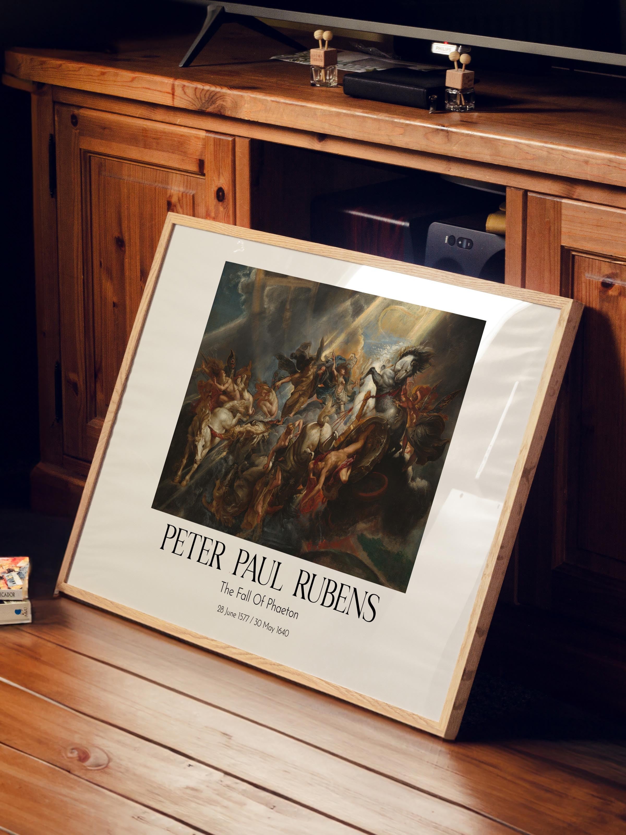 Peter Paul Rubens - The Fall Of Phaeton, Ahşap Çerçeveli Tablo, Sanat Serisi NO:112349