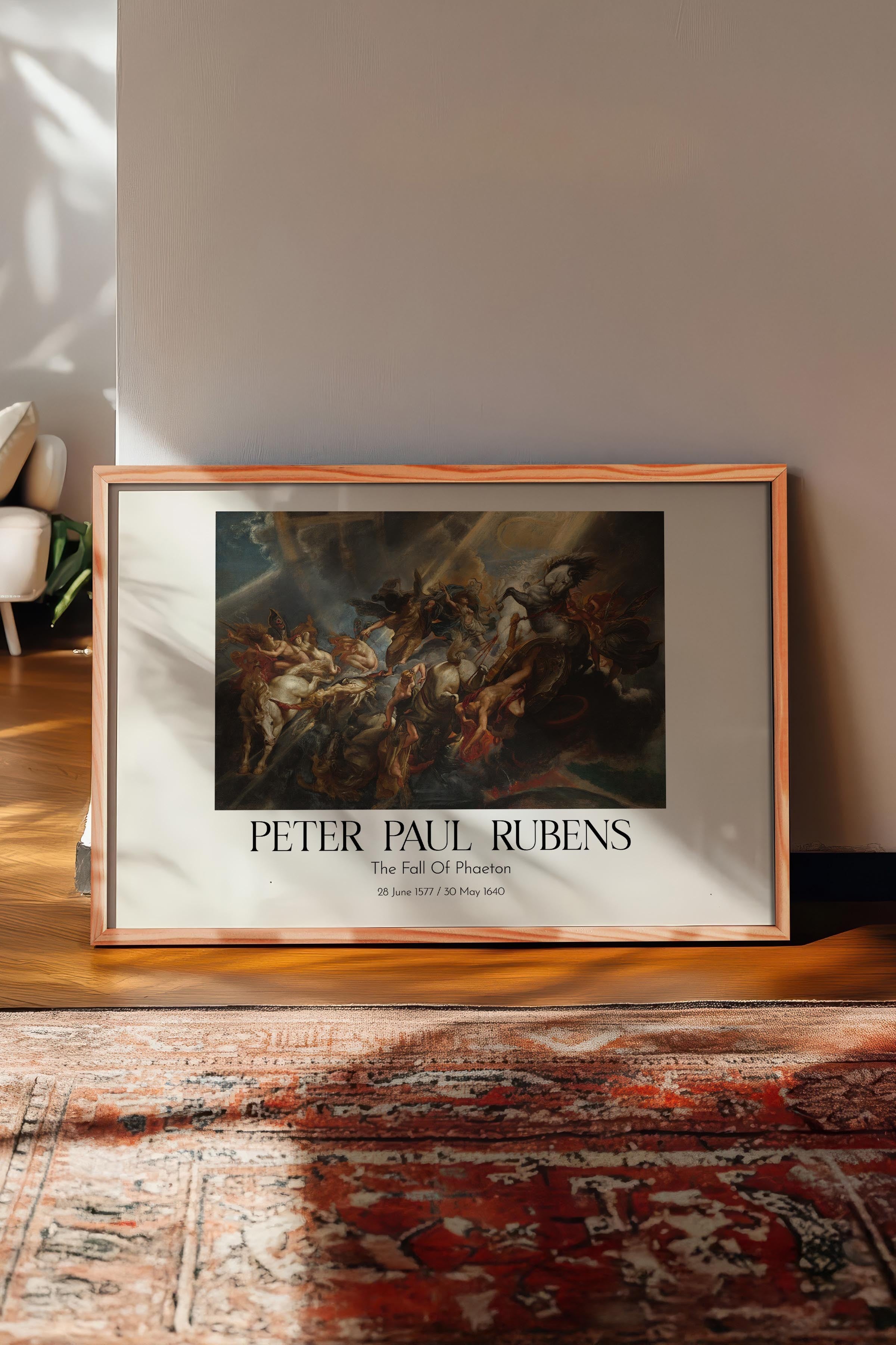 Peter Paul Rubens - The Fall Of Phaeton, Ahşap Çerçeveli Tablo, Sanat Serisi NO:112349
