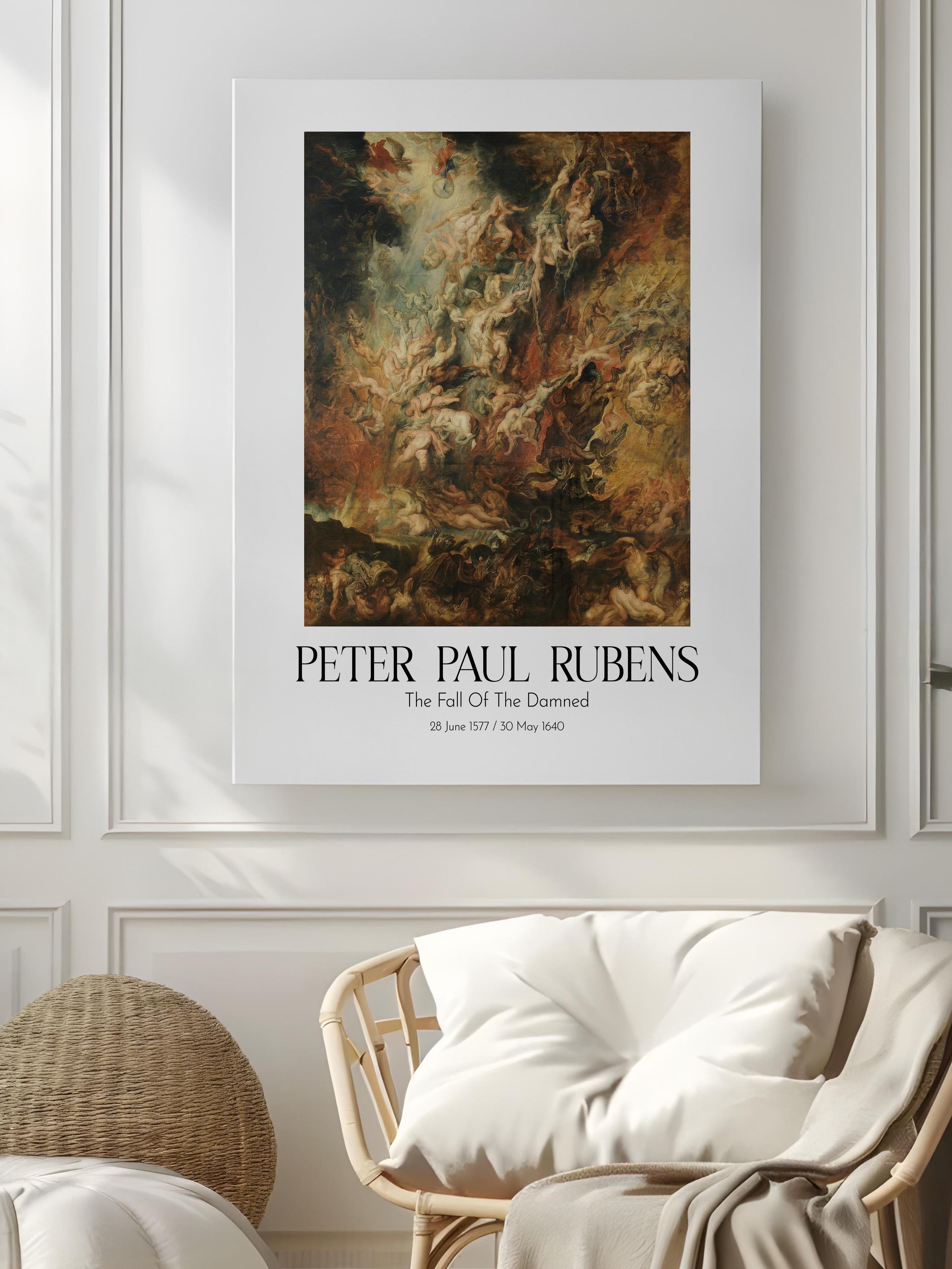 Peter Paul Rubens - The Fall Of The Damned, Kanvas Tablo, Sanat Serisi NO:112335