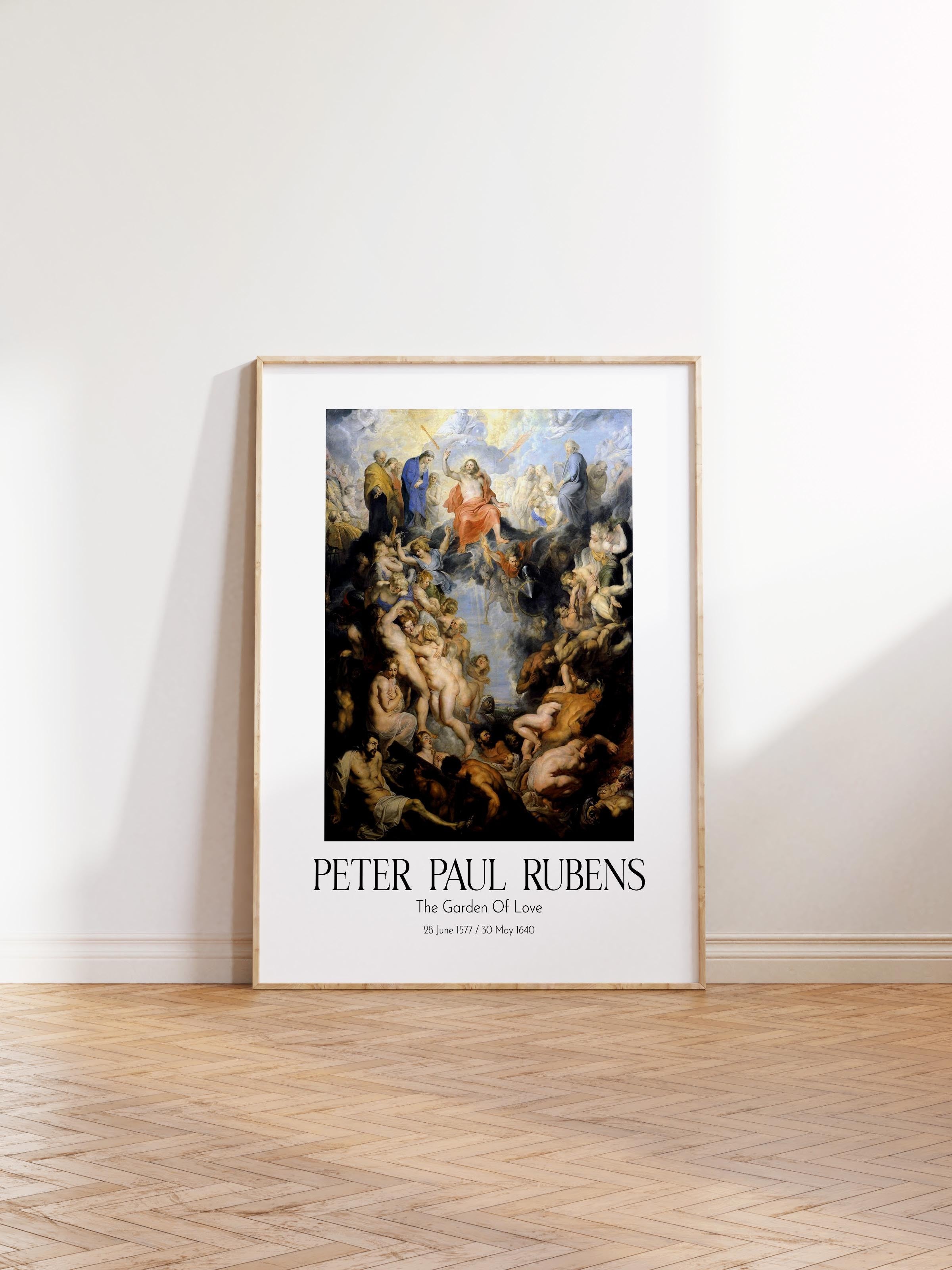 Peter Paul Rubens - The Garden Of Love, Ahşap Çerçeveli Tablo, Sanat Serisi NO:112336