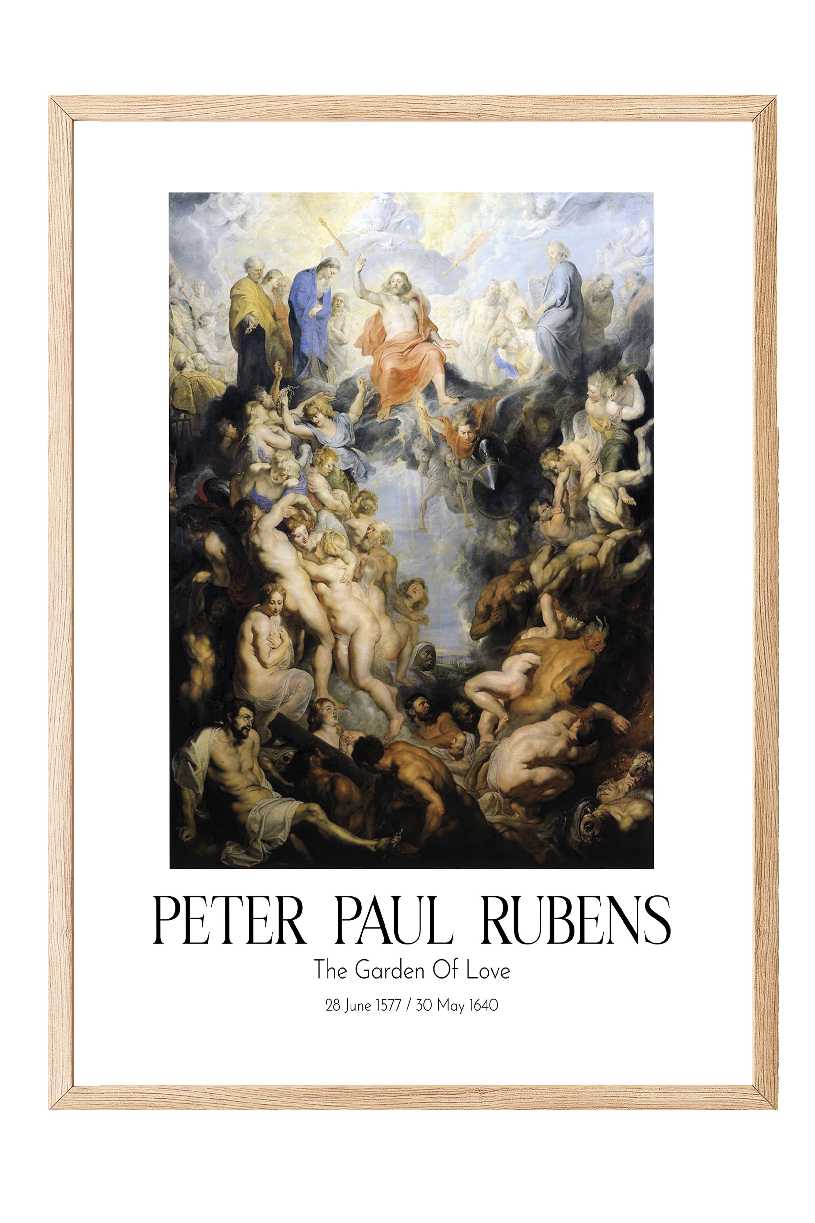 Peter Paul Rubens - The Garden Of Love, Ahşap Çerçeveli Tablo, Sanat Serisi NO:112336