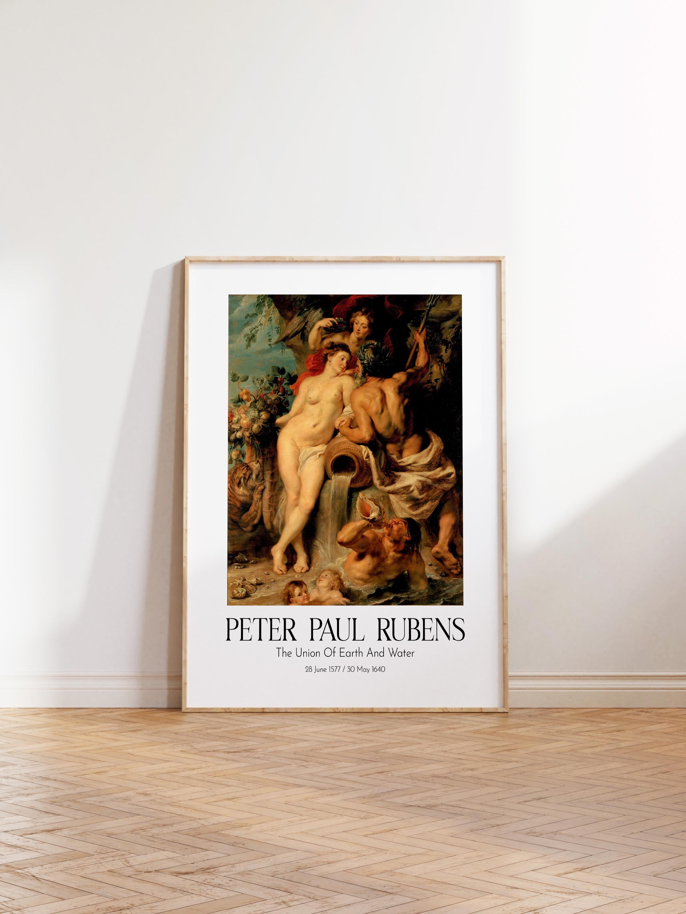 Peter Paul Rubens - The Union Of Earth And Water, Ahşap Çerçeveli Tablo, Sanat Serisi NO:112338