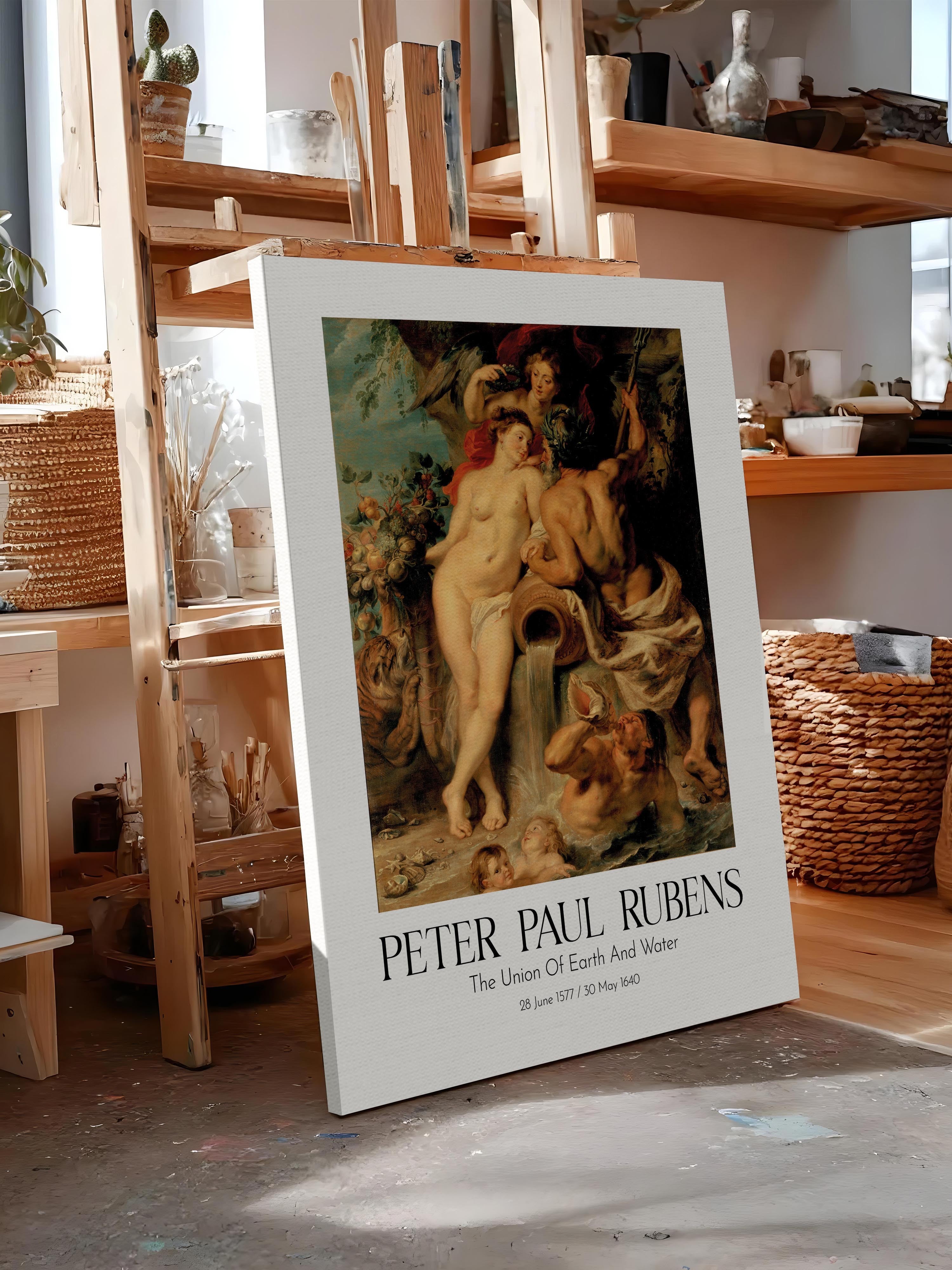 Peter Paul Rubens - The Union Of Earth And Water, Kanvas Tablo, Sanat Serisi NO:112338