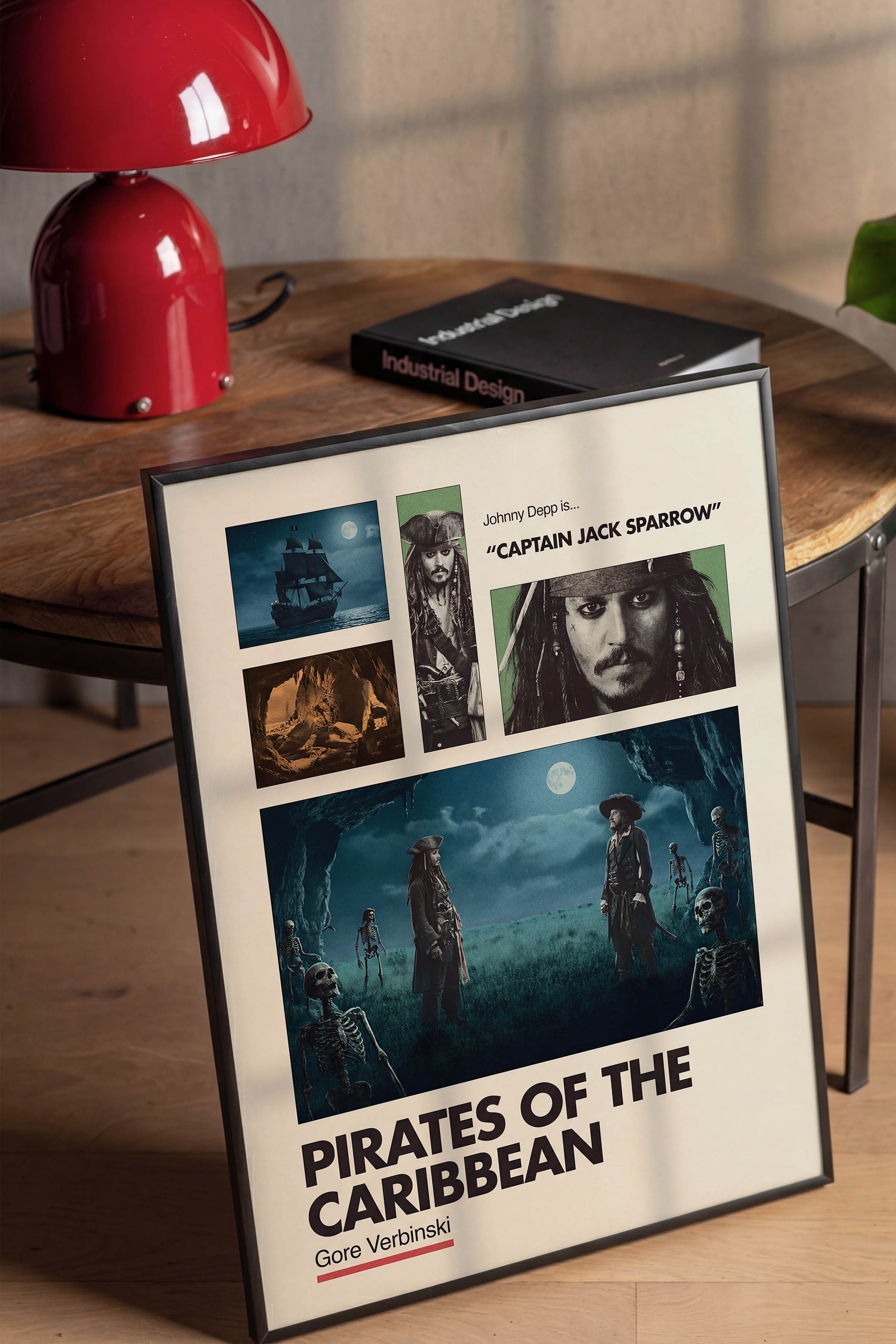 Pirates of the Caribbean Siyah Çerçeveli Poster, Sinema ve Dizi Tablo, Film Dizi Afişleri NO:112943