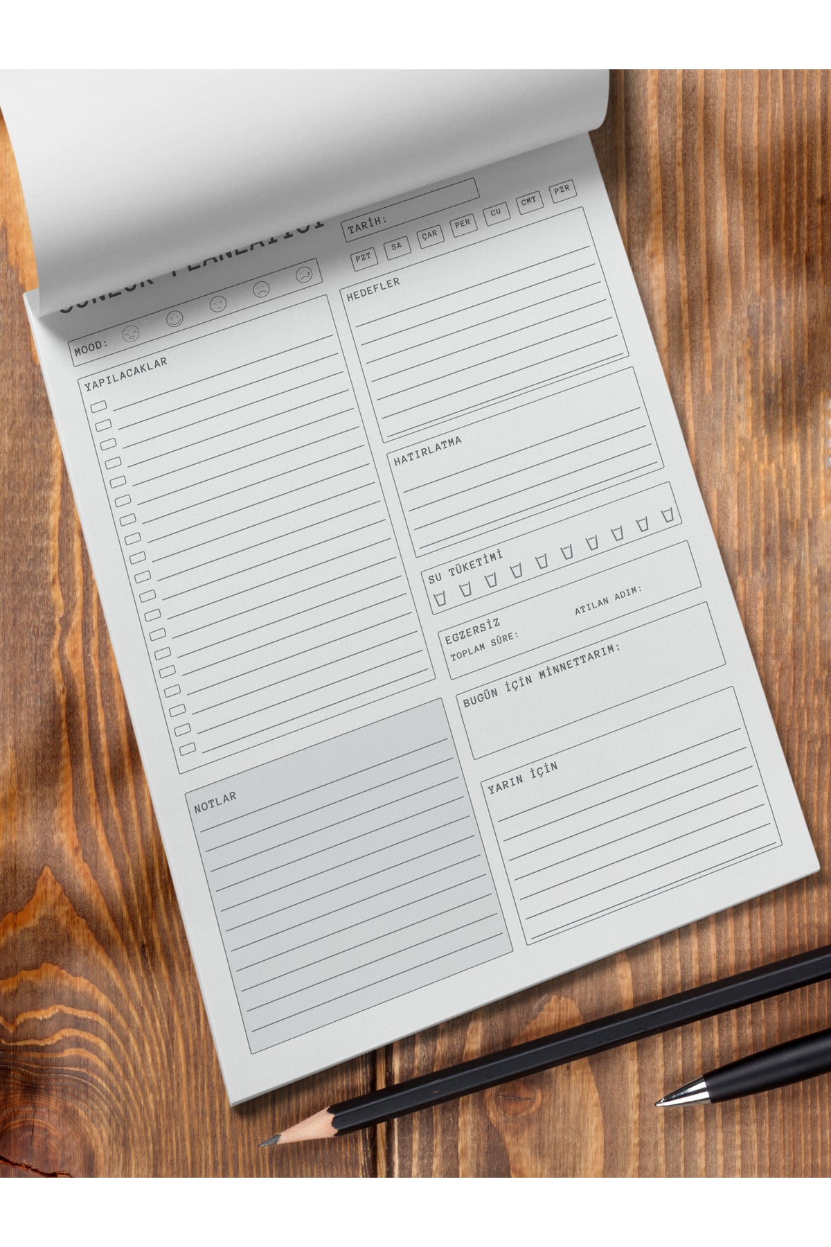 Planner Seti - Notepad Planlayıcı Seti - 260 Adet Stickerlı Defter Seti - 2 Adet, 15*21cm
