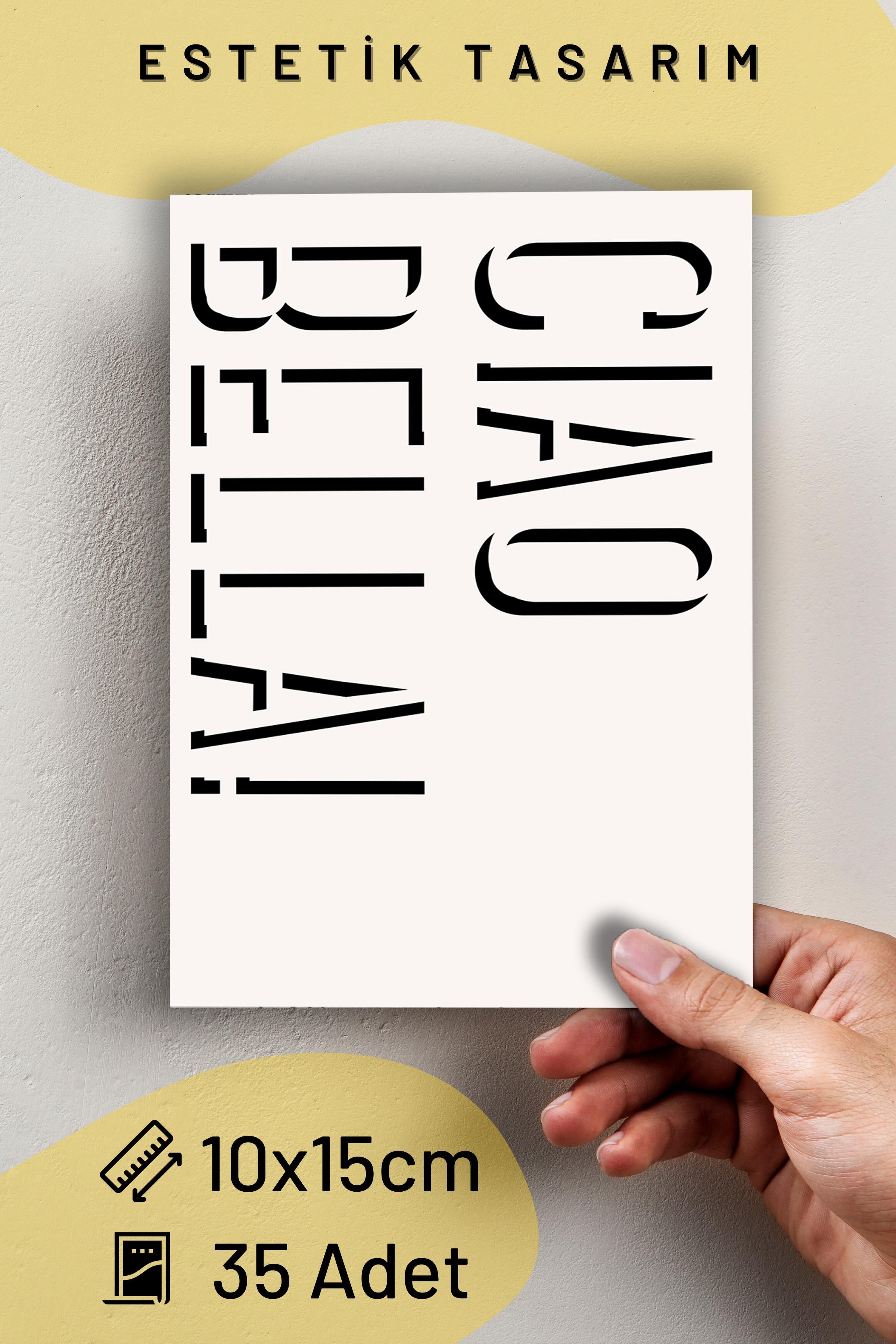 Poster Seti - Karışık Kolaj Poster Seti - 35 Adet Çerçevesiz Poster 10*15cm - Yapışkan Hediyeli