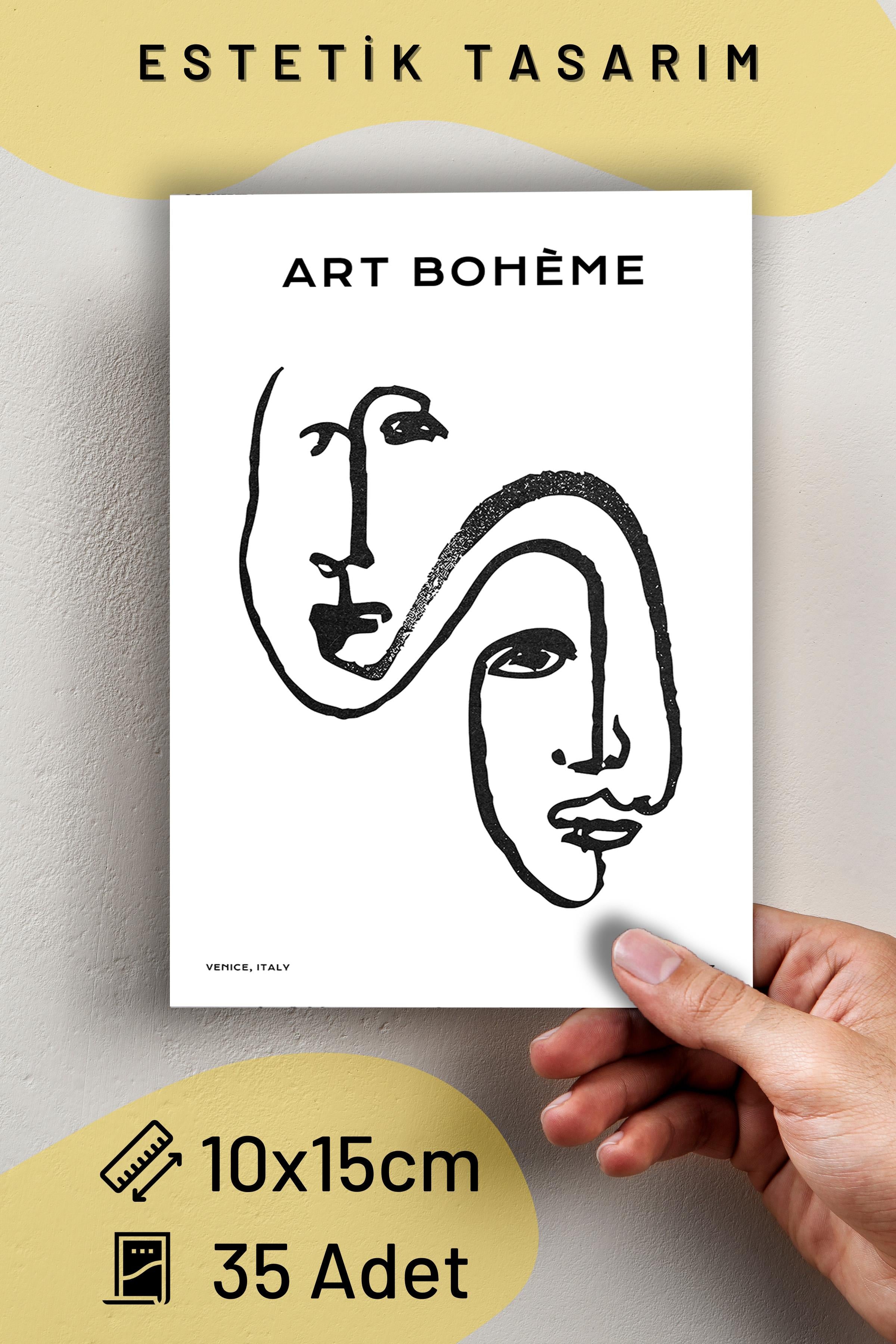 Poster Seti - Karışık Kolaj Poster Seti - 35 Adet Çerçevesiz Poster 10*15cm - Yapışkan Hediyeli