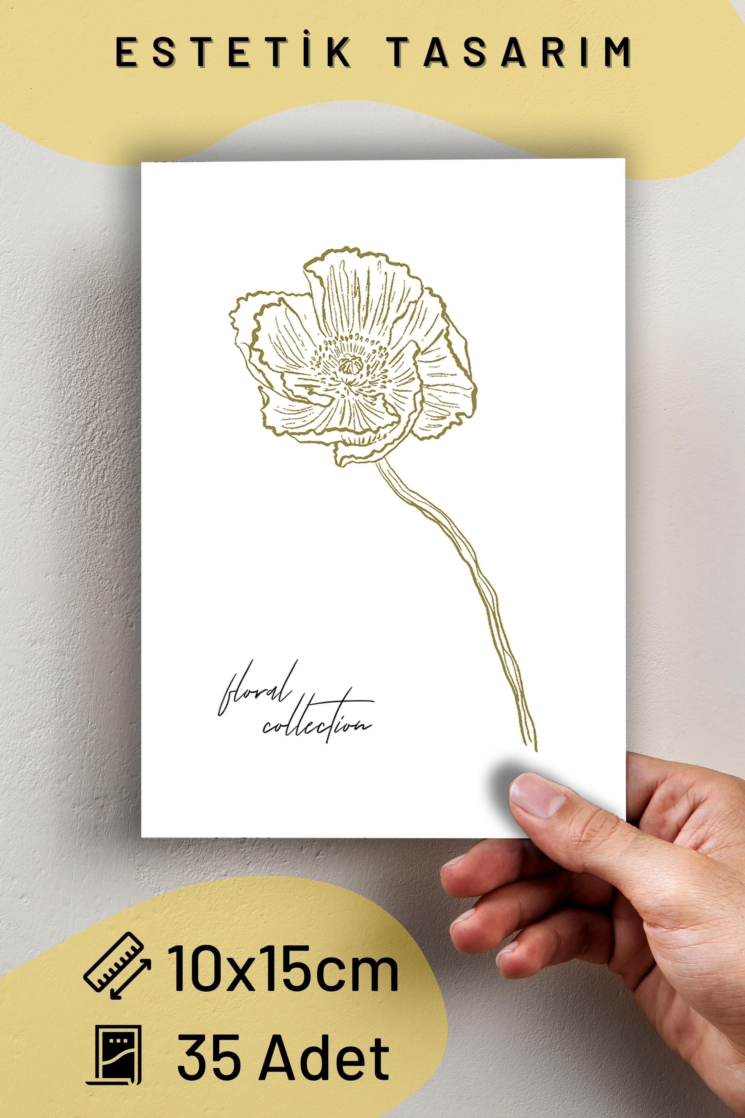Poster Seti - Karışık Kolaj Poster Seti - 35 Adet Çerçevesiz Poster 10*15cm - Yapışkan Hediyeli