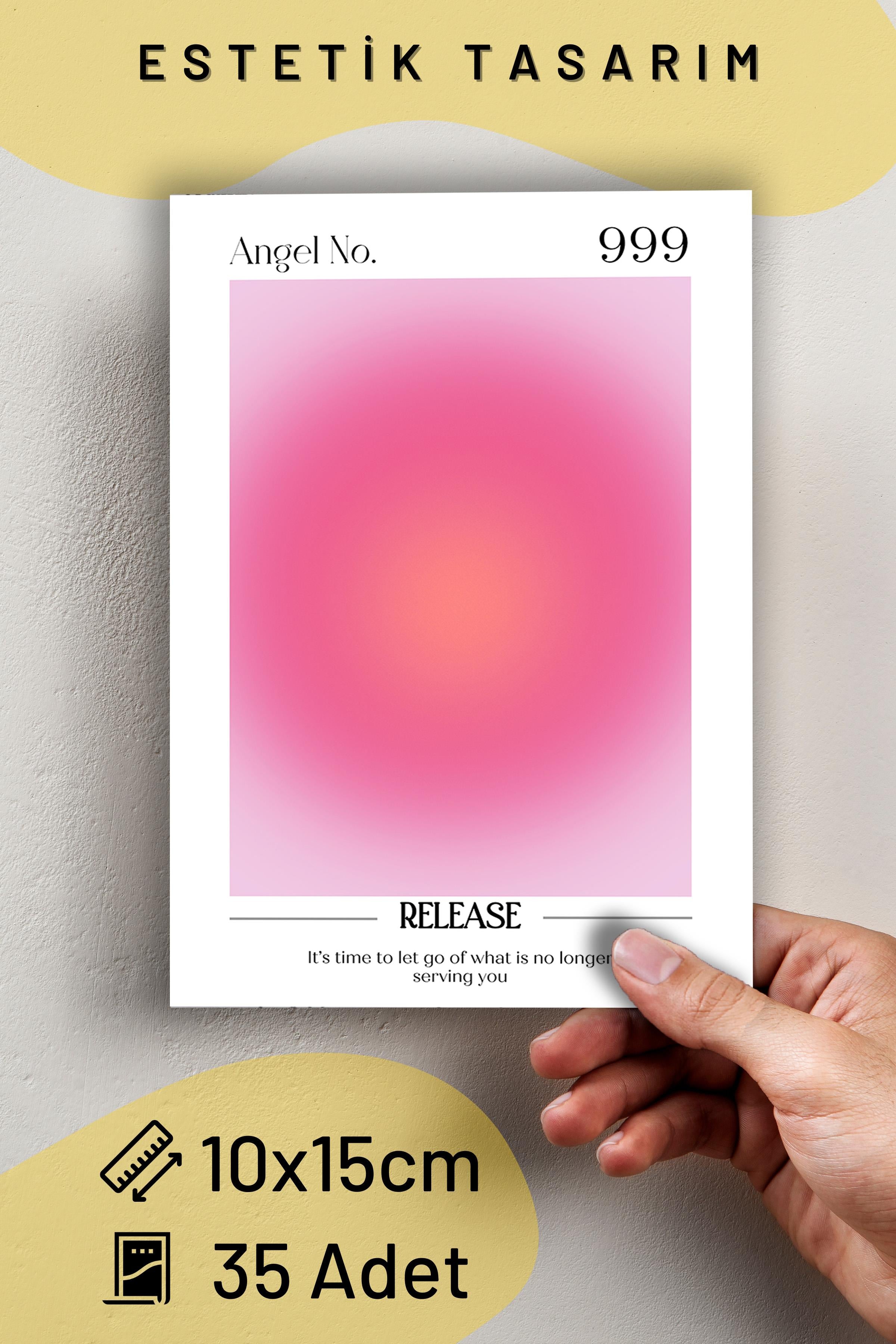 Poster Seti - Aura Poster Seti - 35 Adet Çerçevesiz Poster 10*15cm - Yapışkan Hediyeli