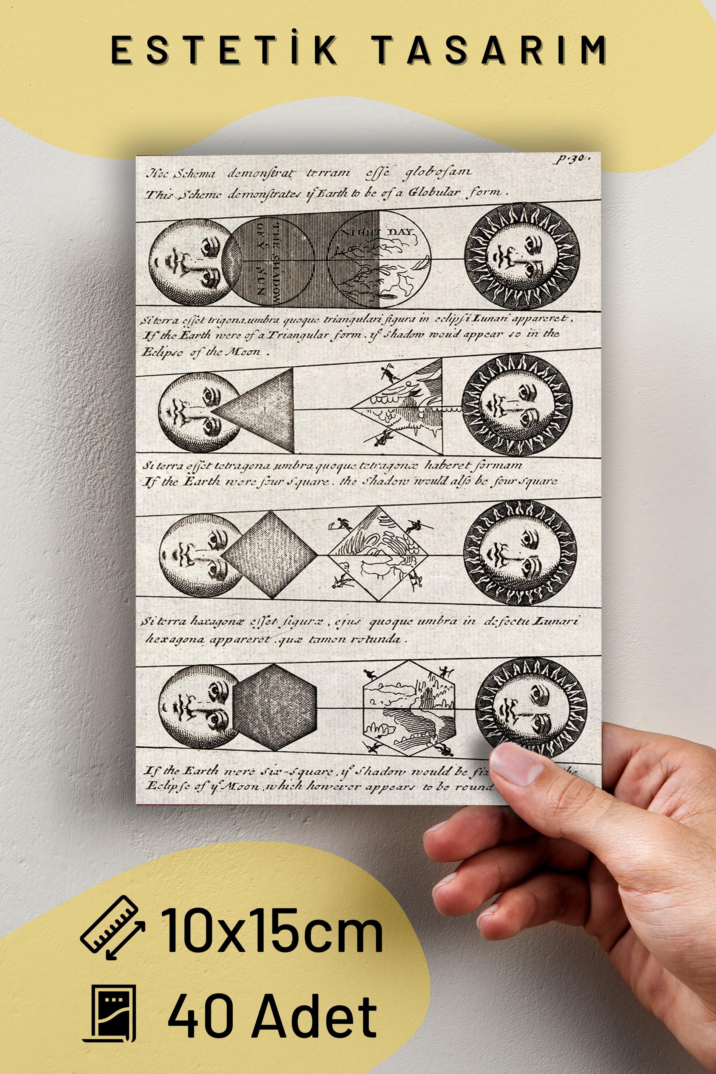 Poster Seti - Vintage Kolaj Poster Seti - 40 Adet Vintage Poster - Yapışkan Hediyeli - Kutulu