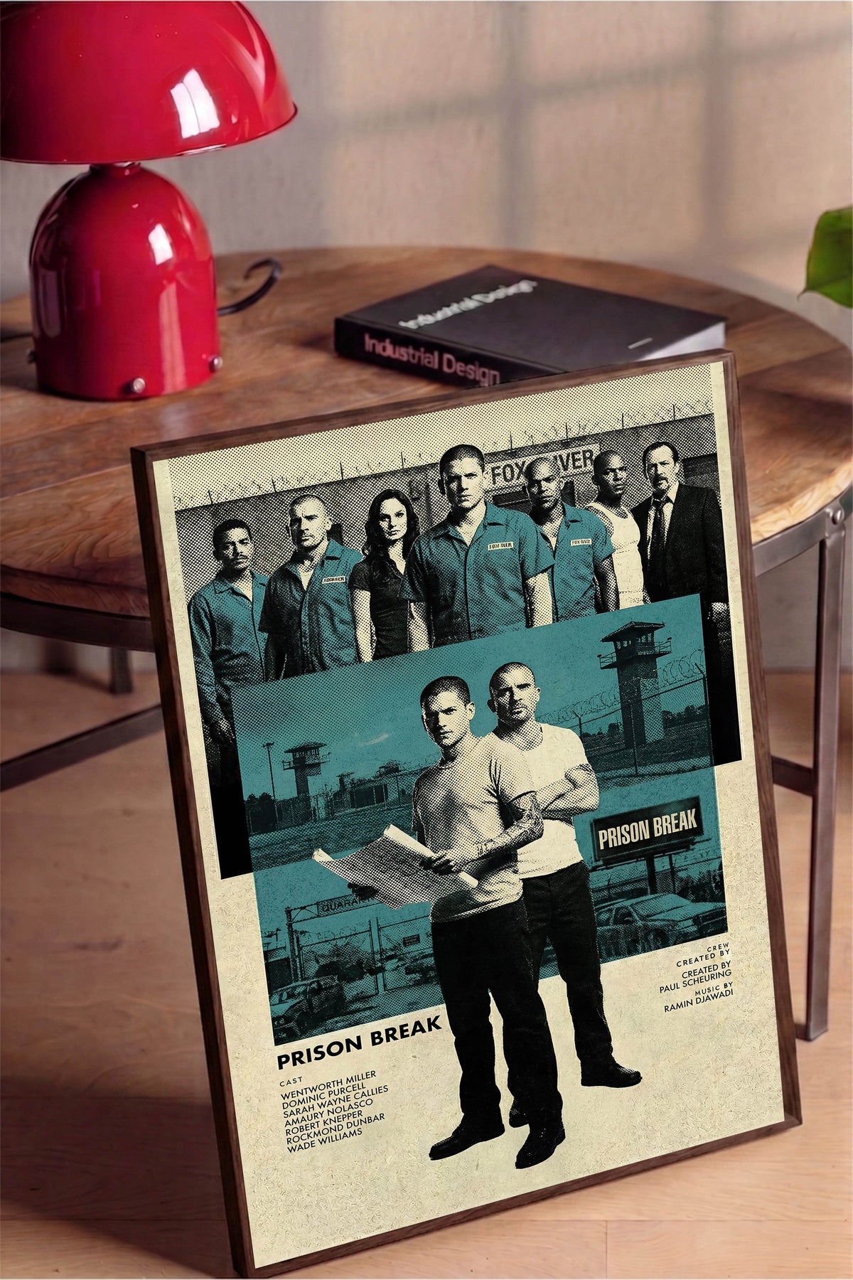 Prison Break Poster – Kahverengi Çerçeveli Tablo