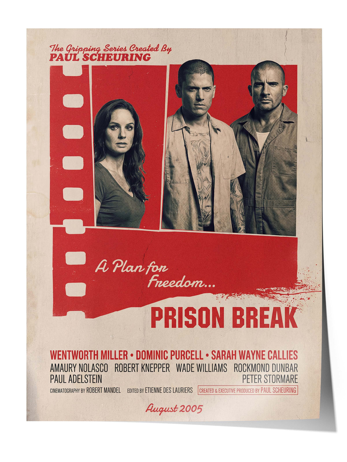 Prison Break Posteri, Sinema ve Dizi Tablo Posterleri, Film Dizi Afişleri NO:112849