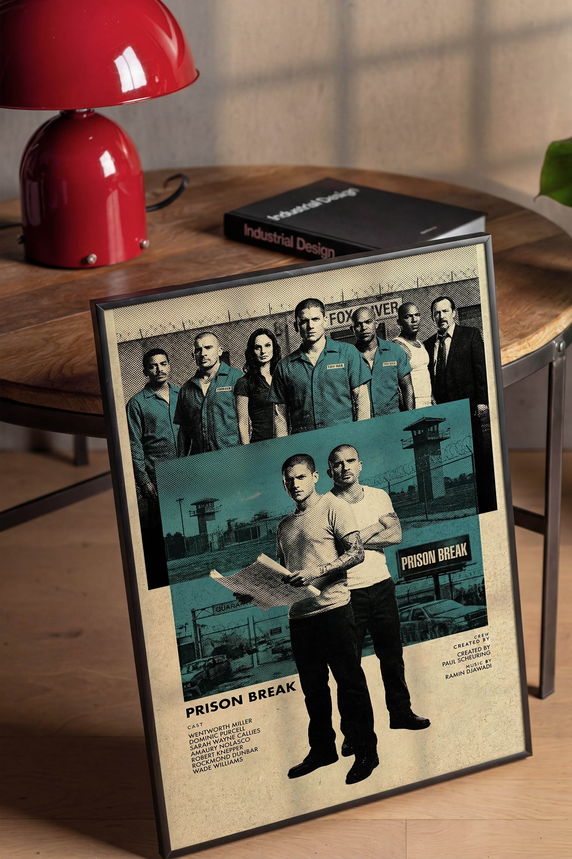 Prison Break Siyah Çerçeveli Poster, Sinema ve Dizi Tablo, Film Dizi Afişleri NO:112773