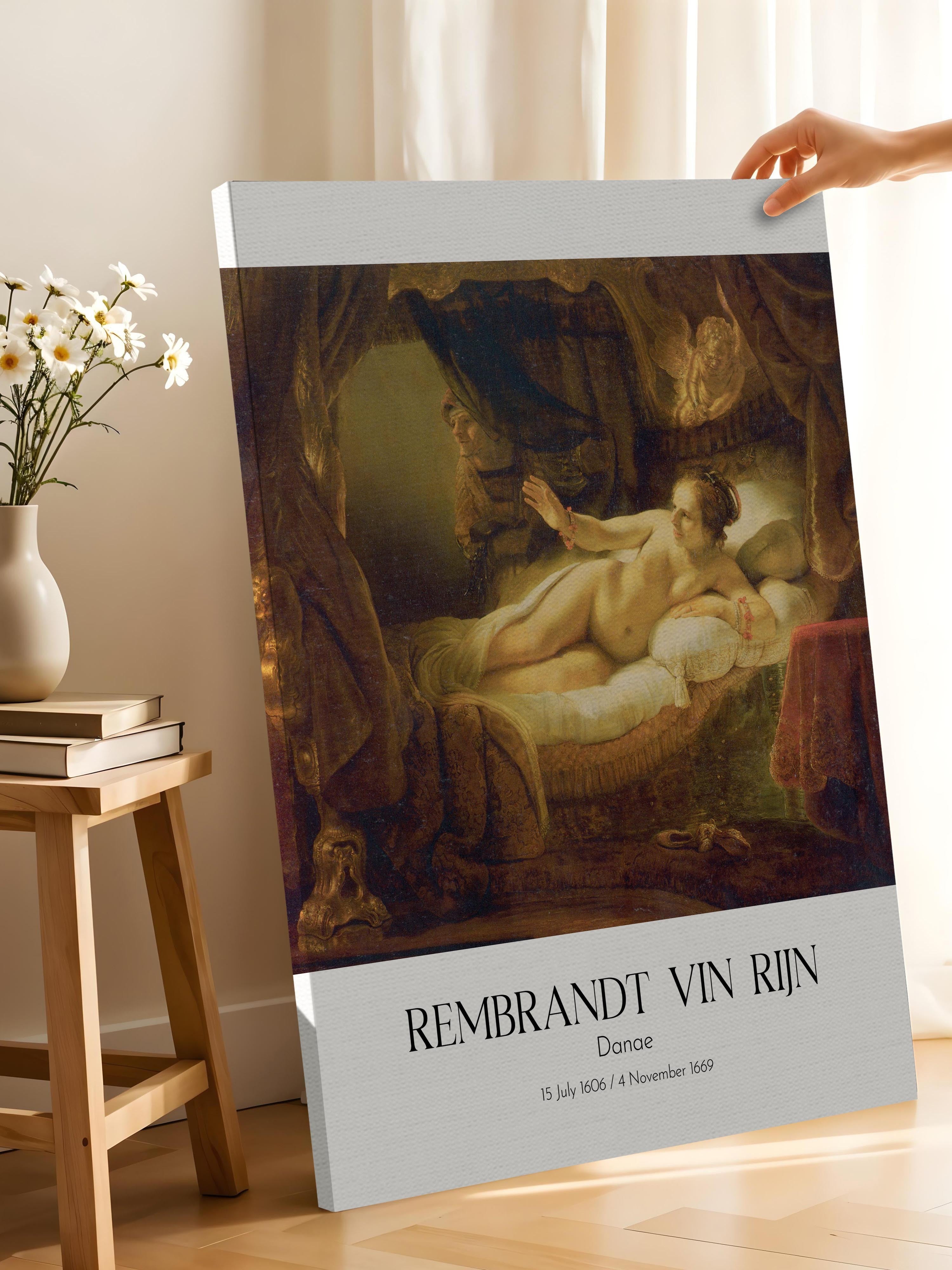 Rembrandt Vin Rijn - Danae, Kanvas Tablo, Sanat Serisi NO:112388