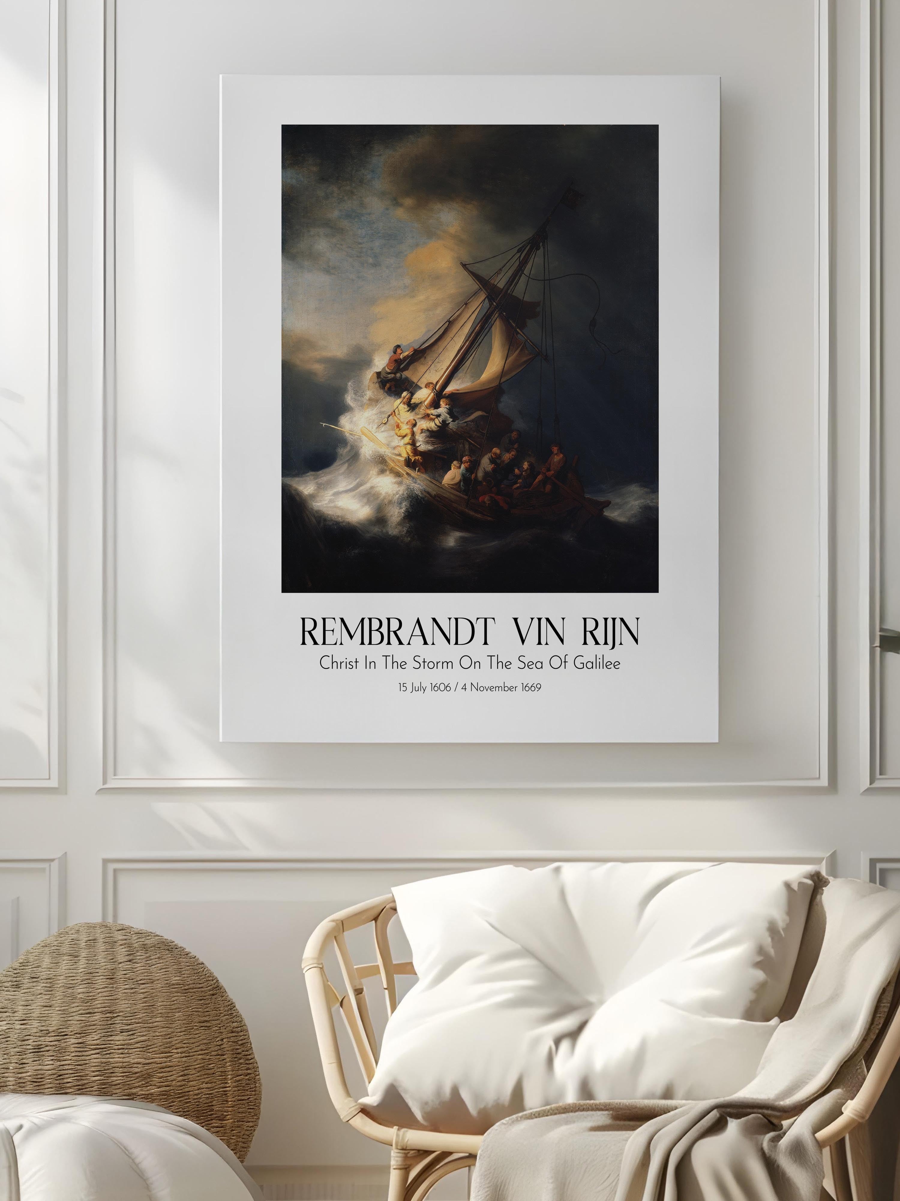 Rembrandt Vin Rijn, Kanvas Tablo, Sanat Serisi NO:112387
