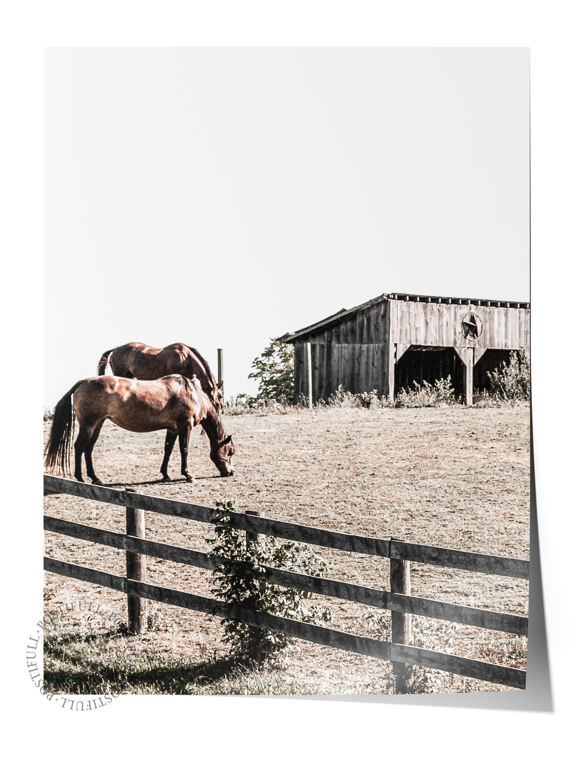 Rustic Çerçevesiz Poster, İskandinav Beyaz Poster, NO:379 Ahır Fotoğraf, Dikey