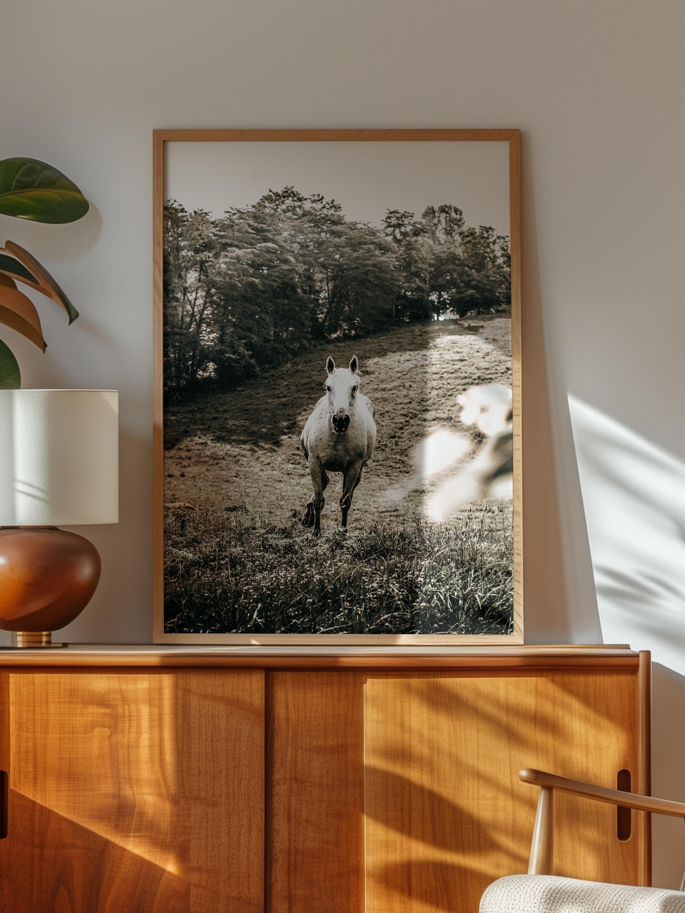 Rustic Çerçevesiz Poster, İskandinav Kahverengi Poster, NO:133 Tarlada Çalışan Çiftçiler Fotoğraf, Dikey