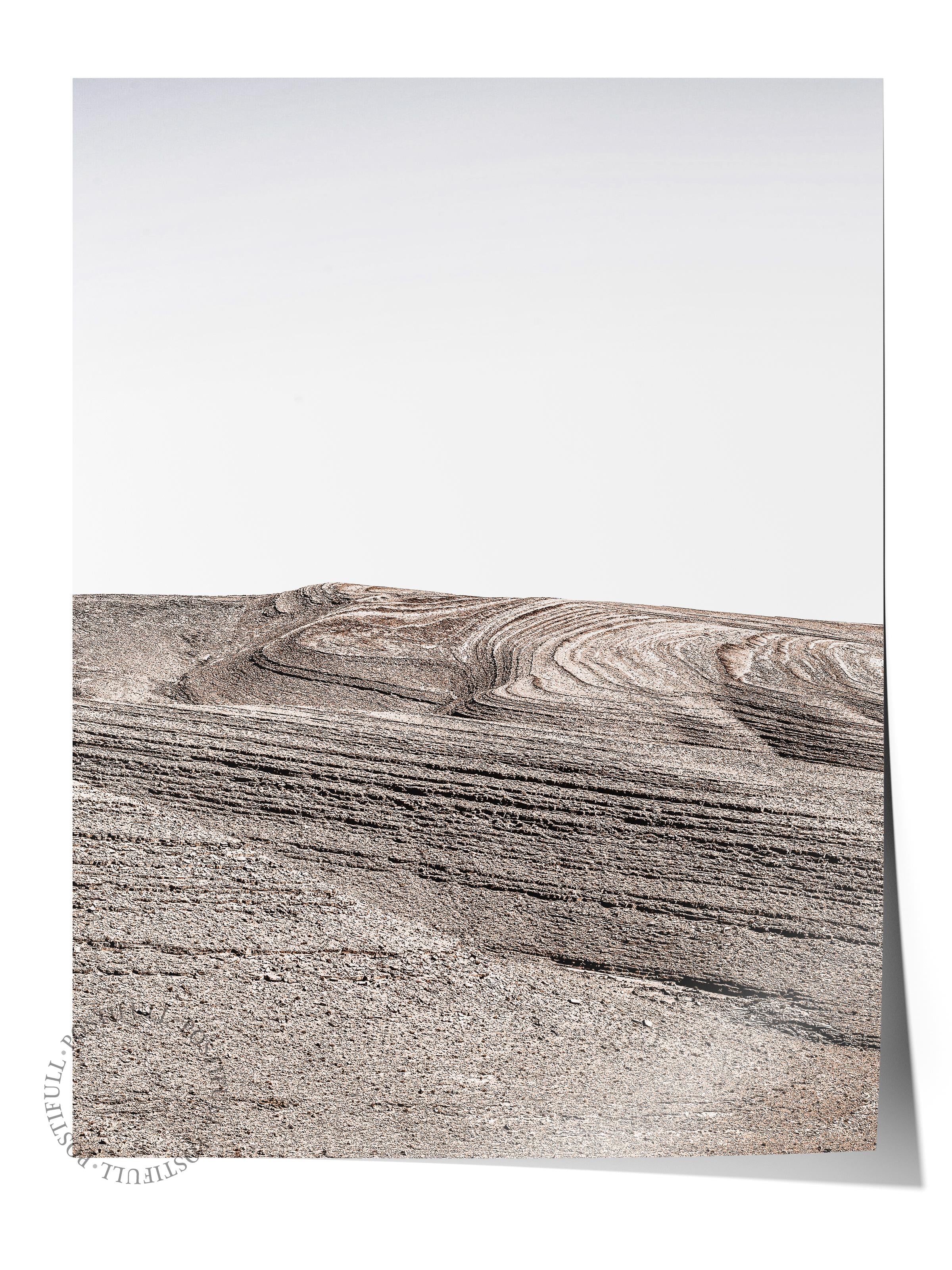 Rustic Çerçevesiz Poster, İskandinav Kahverengi Poster, NO:292 Tarlalar Fotoğraf, Dikey