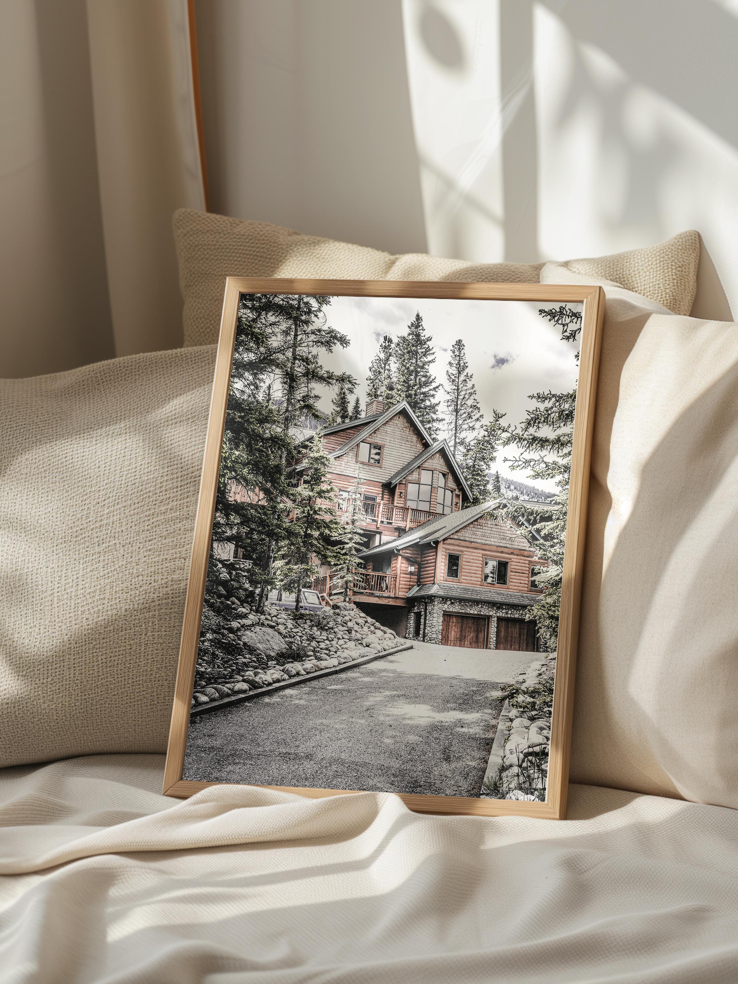 Rustic Çerçevesiz Poster, İskandinav Kahverengi Poster, NO:390 Ev Fotoğraf