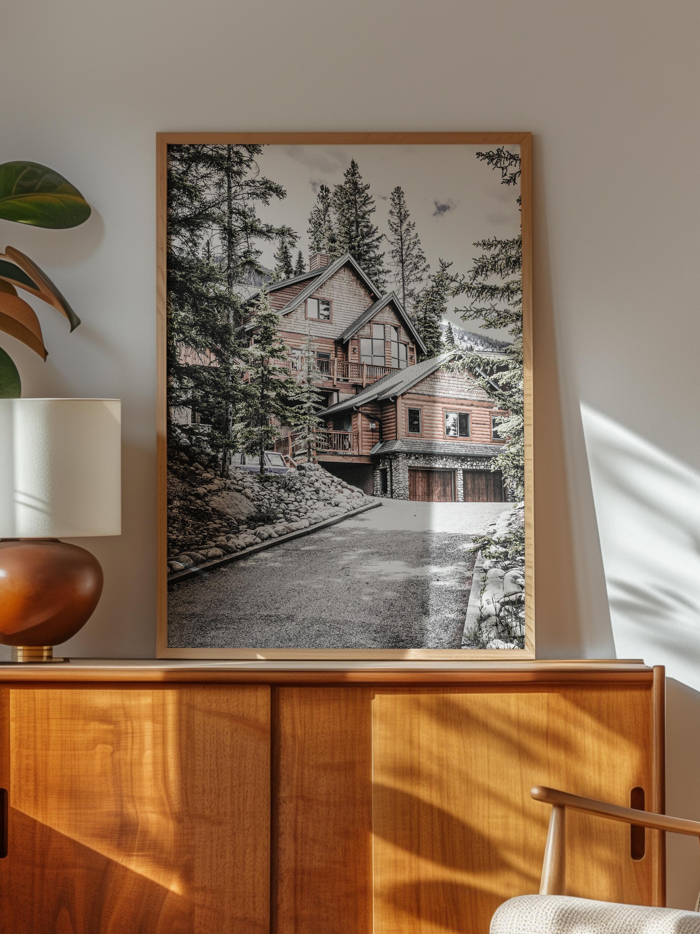 Rustic Çerçevesiz Poster, İskandinav Kahverengi Poster, NO:390 Ev Fotoğraf