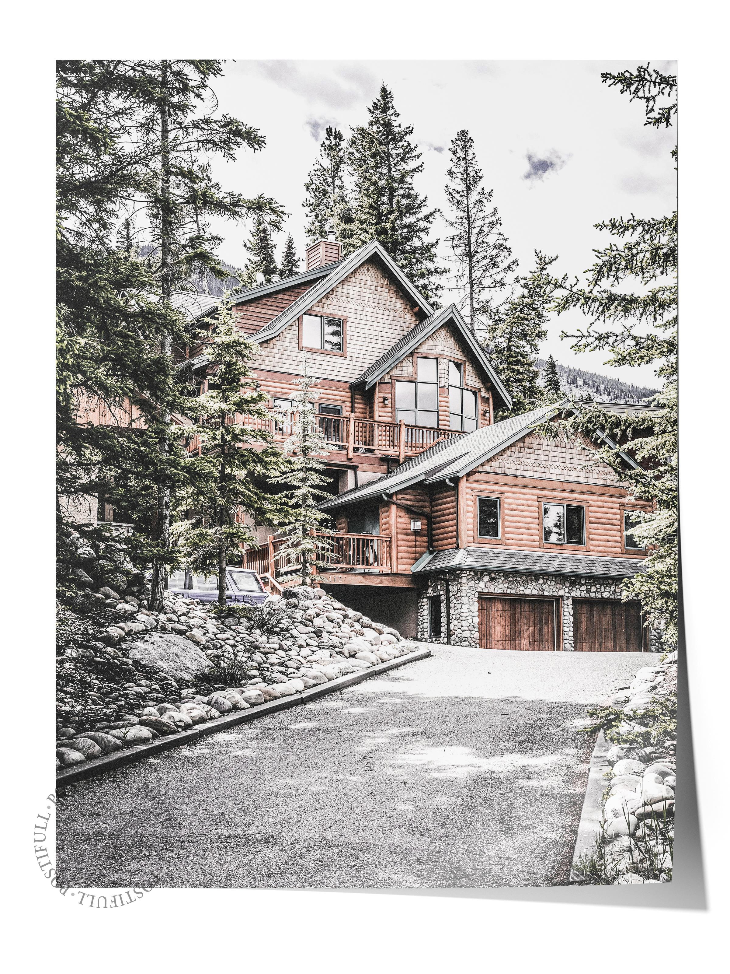 Rustic Çerçevesiz Poster, İskandinav Kahverengi Poster, NO:390 Ev Fotoğraf