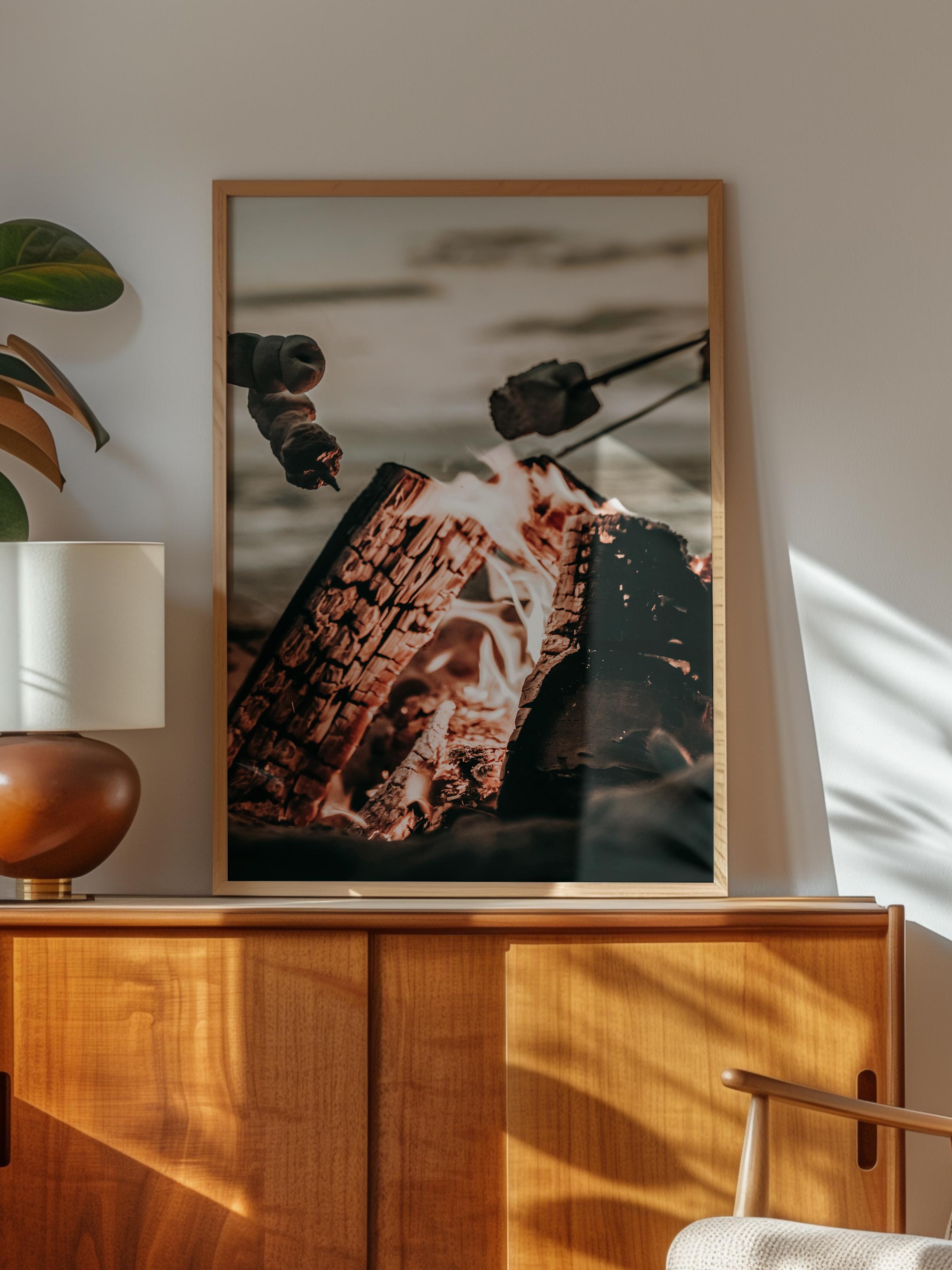 Rustic Çerçevesiz Poster, İskandinav Kahverengi Poster, NO:427 Et Fotoğraf