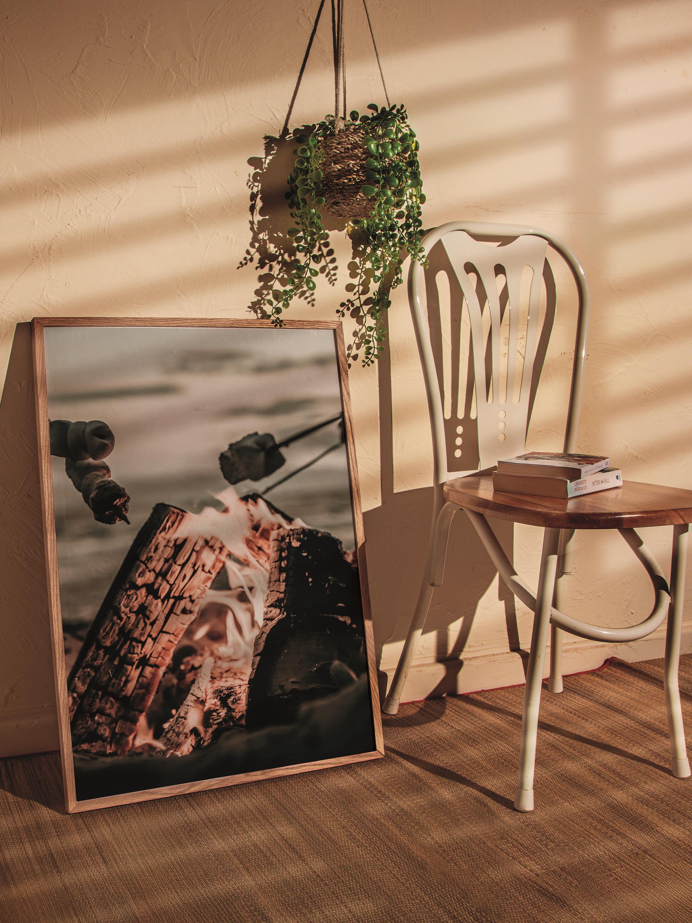 Rustic Çerçevesiz Poster, İskandinav Kahverengi Poster, NO:427 Et Fotoğraf