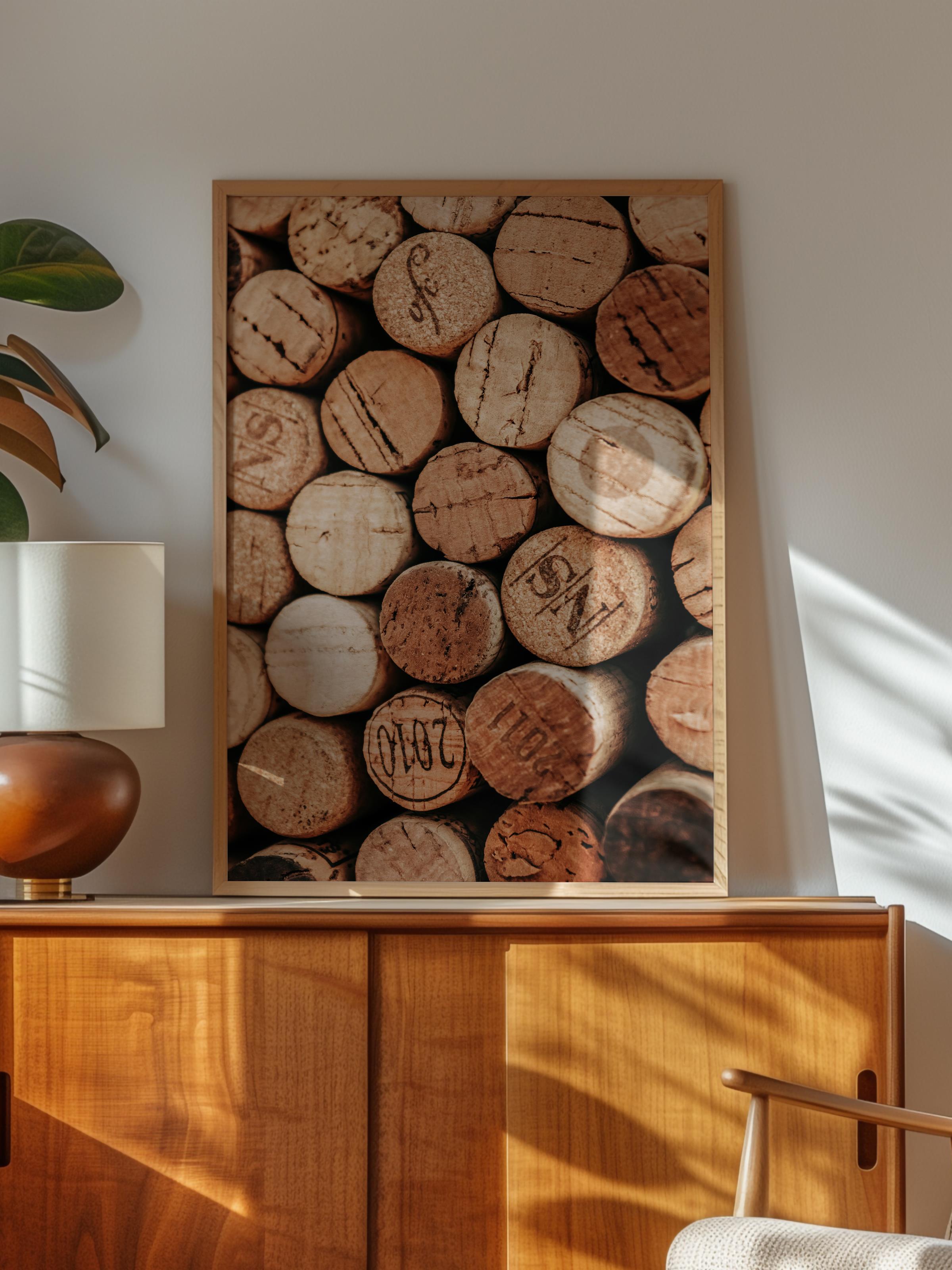 Rustic Çerçevesiz Poster, İskandinav Kahverengi Poster, NO:436 Kütükler Fotoğraf