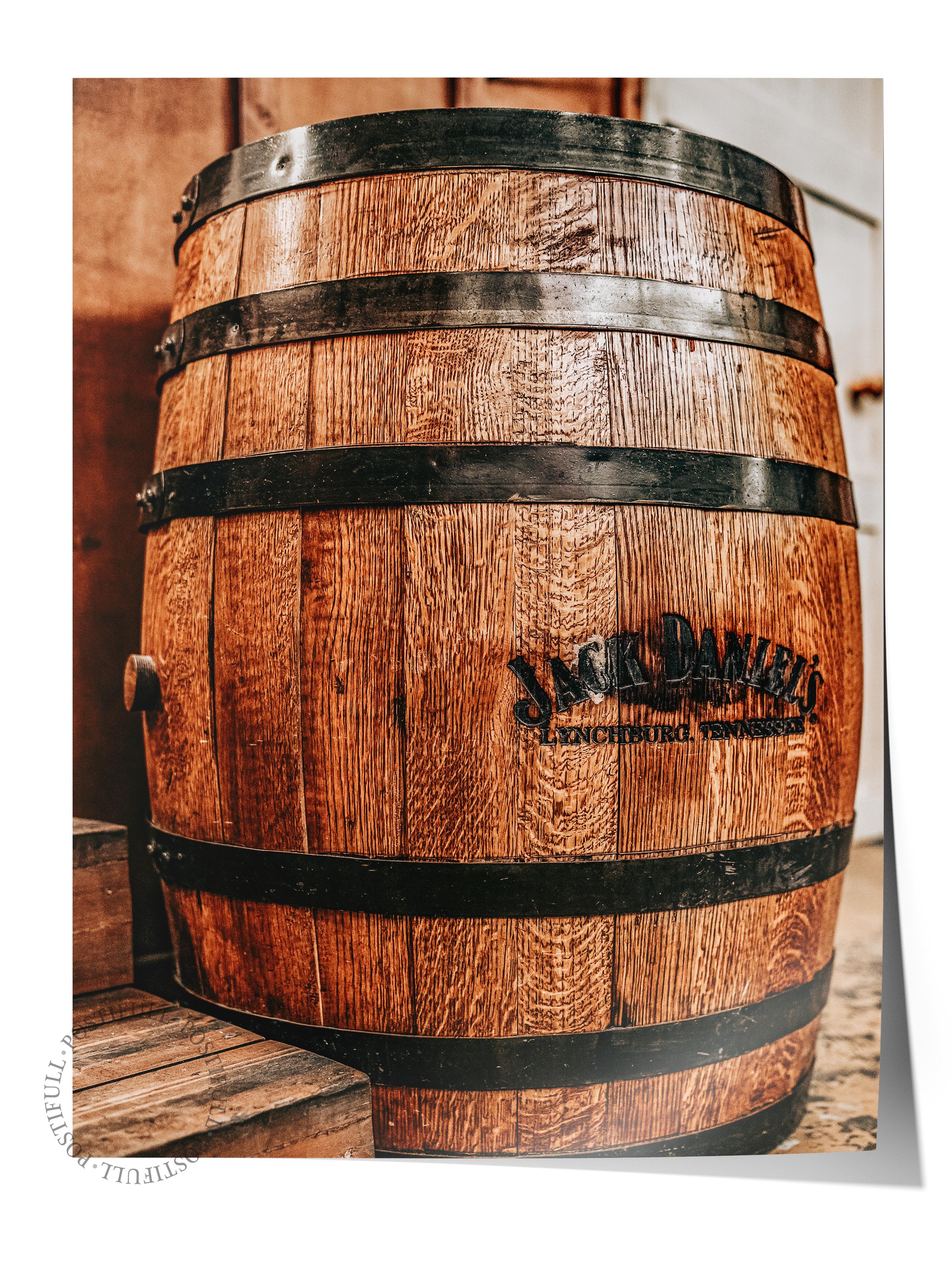 Rustic Çerçevesiz Poster, İskandinav Kahverengi Poster, NO:441 Fıçı Fotoğraf