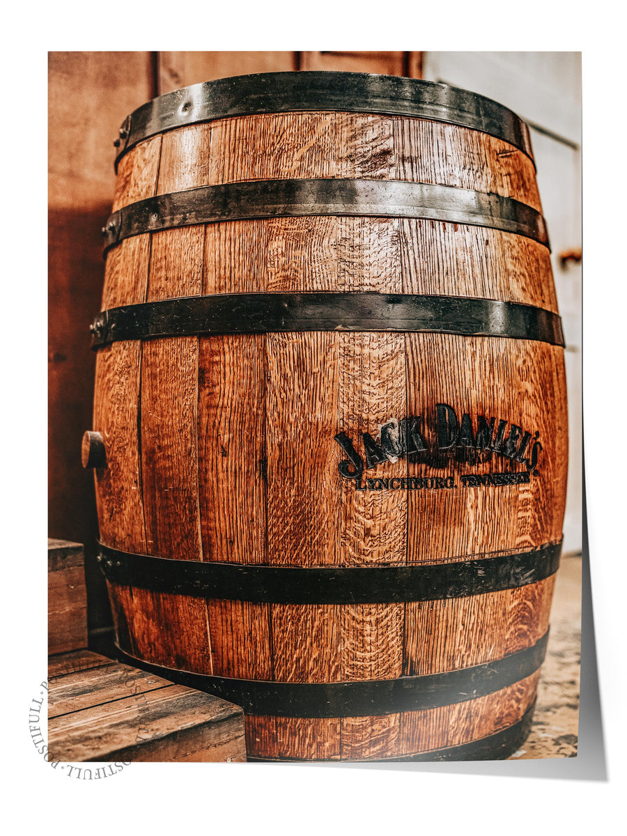 Rustic Çerçevesiz Poster, İskandinav Kahverengi Poster, NO:441 Fıçı Fotoğraf