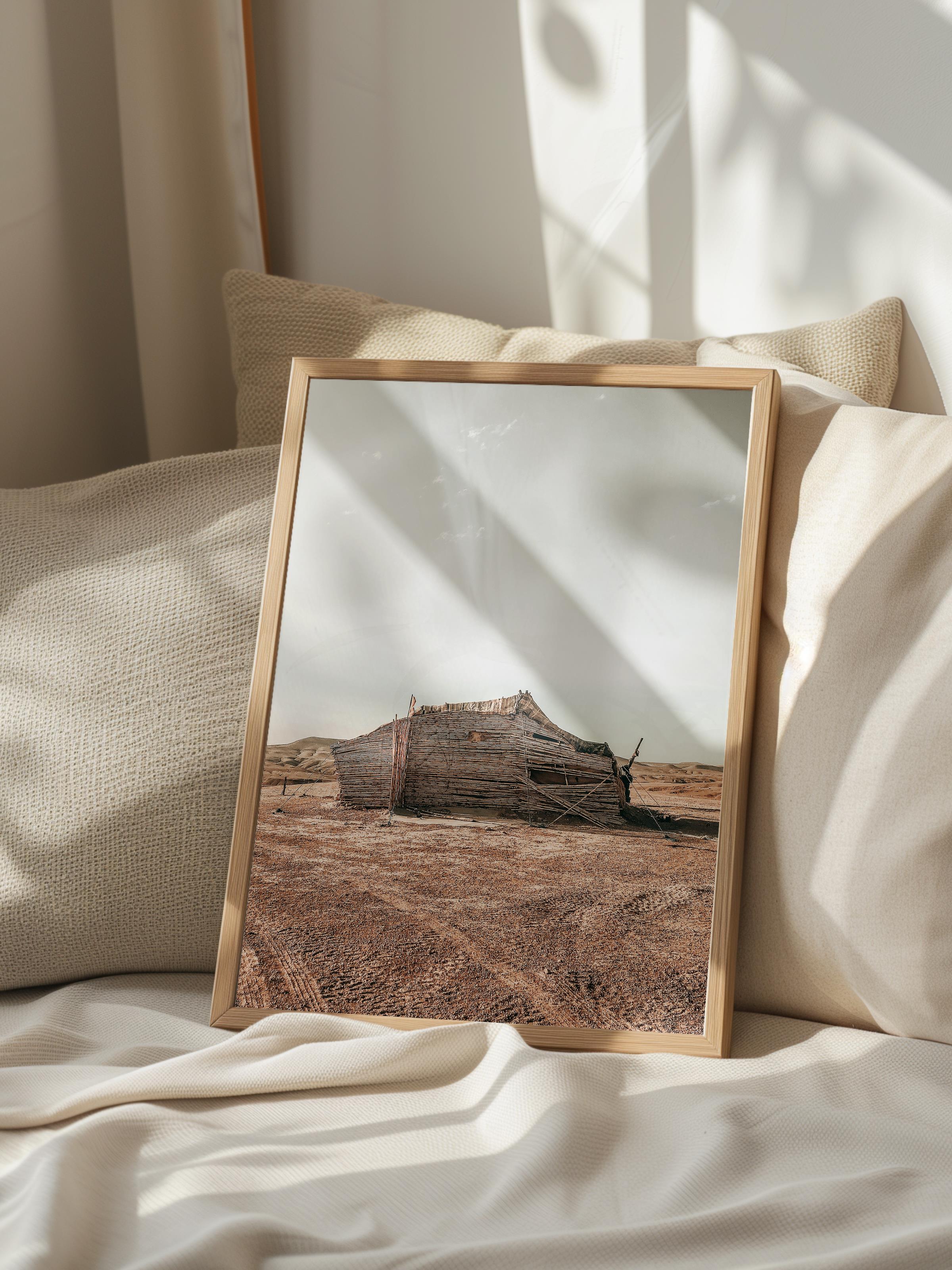 Rustic Çerçevesiz Poster, İskandinav Kahverengi Poster, NO:446 Kulübe Fotoğraf