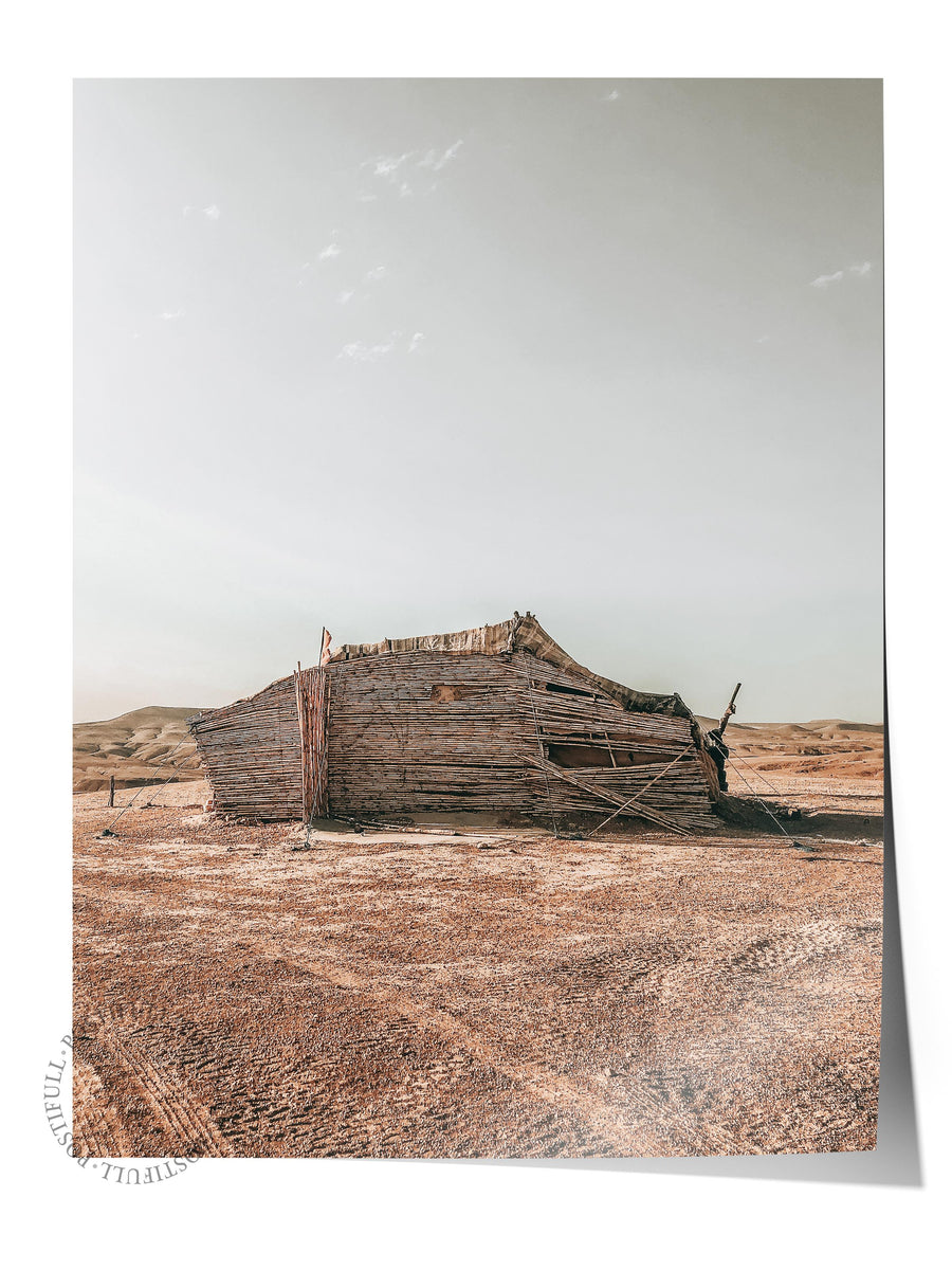 Çöl Kulübesi Rustic Çerçevesiz Poster