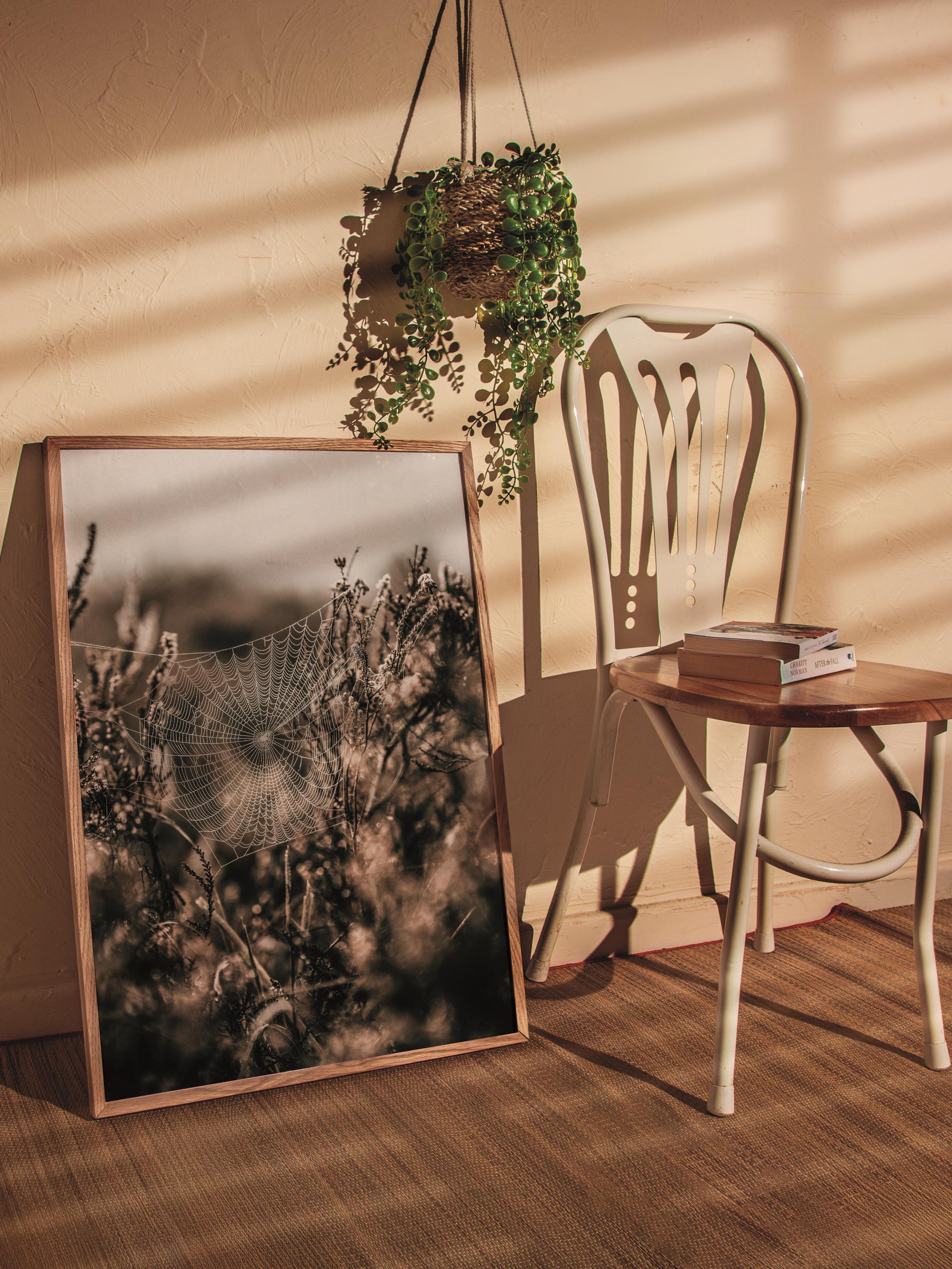 Rustic Çerçevesiz Poster, İskandinav Kahverengi Poster, NO:465 Çiçekler Fotoğraf