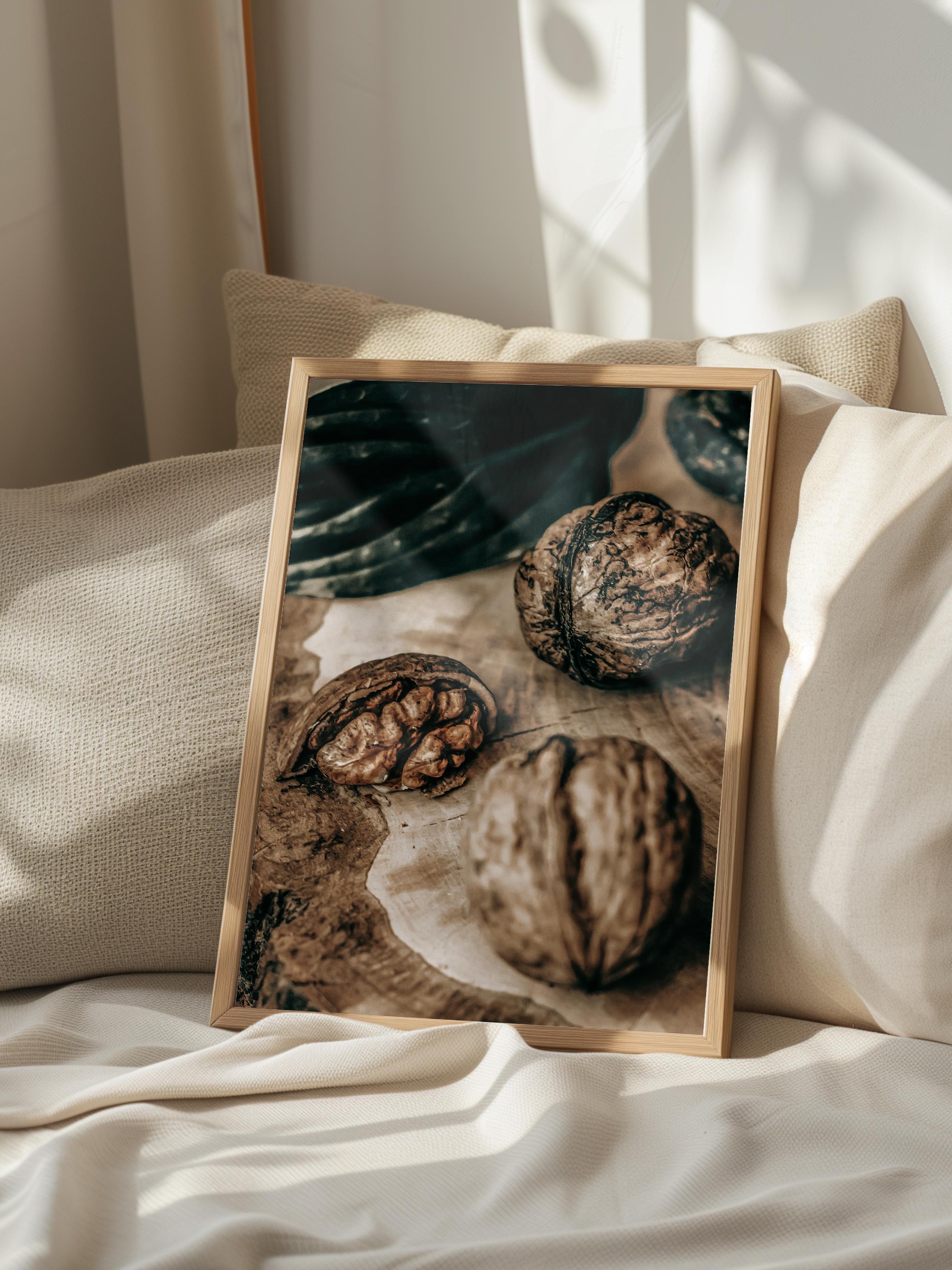 Rustic Çerçevesiz Poster, İskandinav Kahverengi Poster, NO:471 Kabaklar Fotoğraf