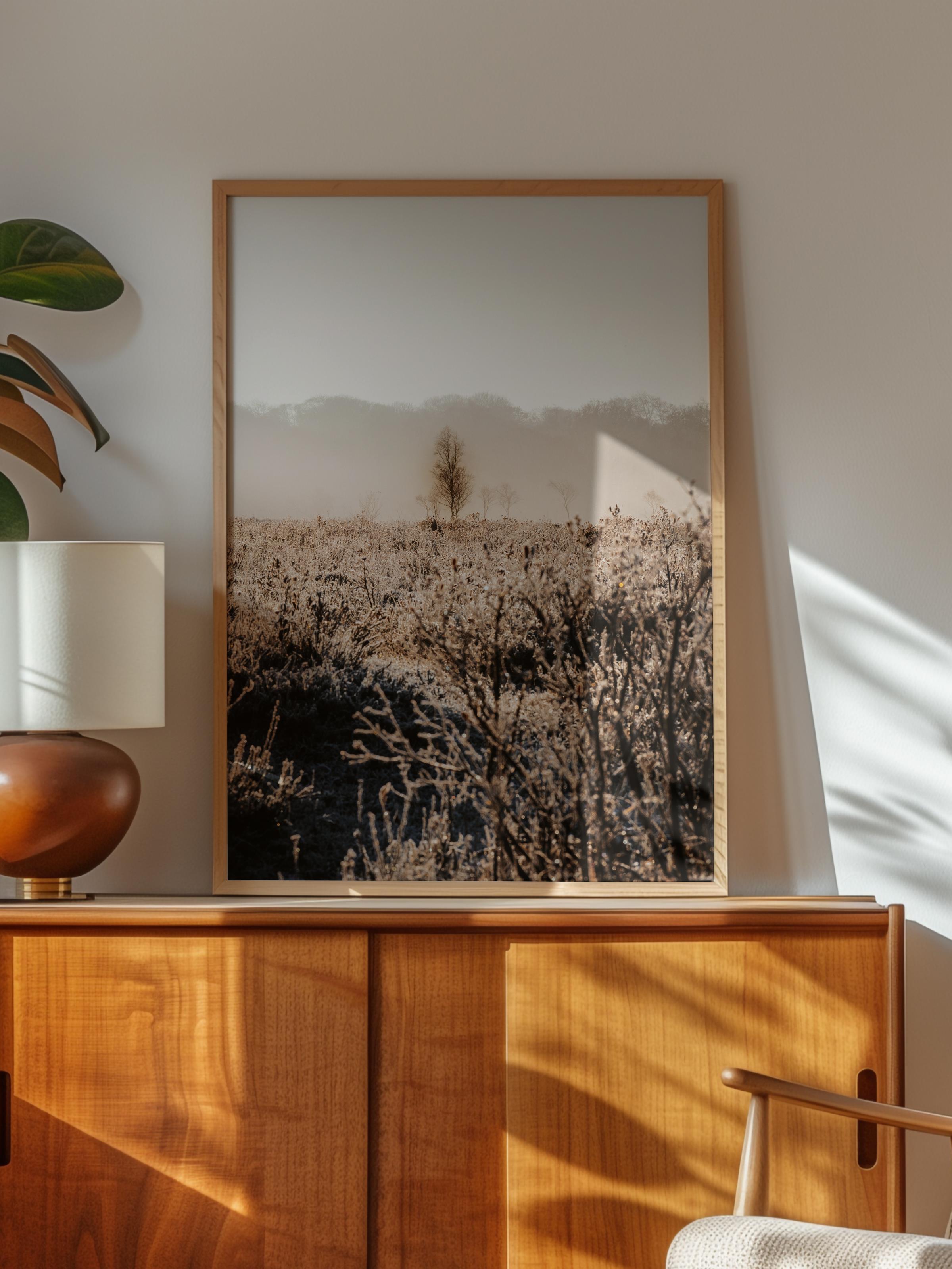 Rustic Çerçevesiz Poster, İskandinav Kahverengi Poster, NO:473 Doğa Fotoğraf