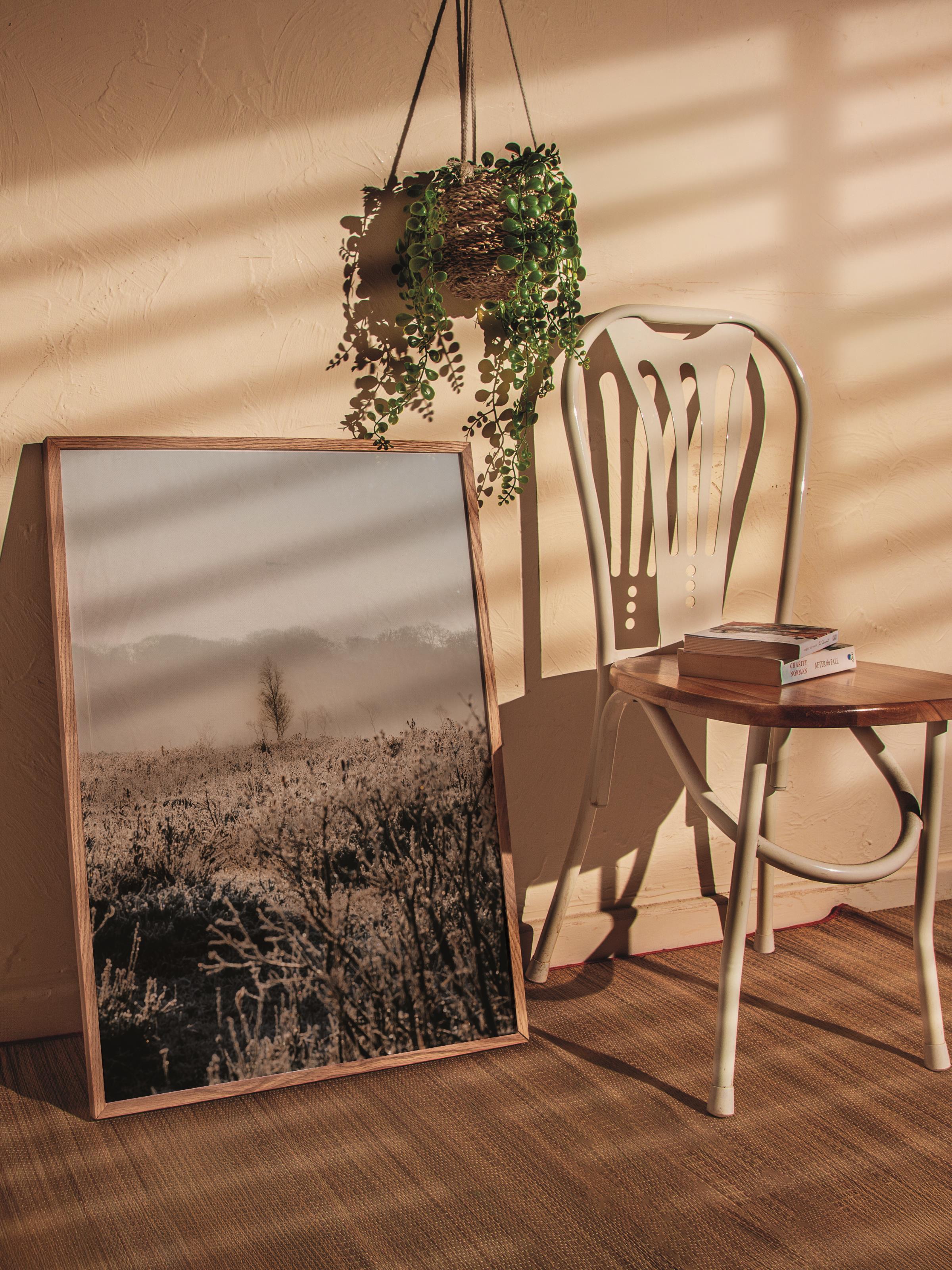Rustic Çerçevesiz Poster, İskandinav Kahverengi Poster, NO:473 Doğa Fotoğraf