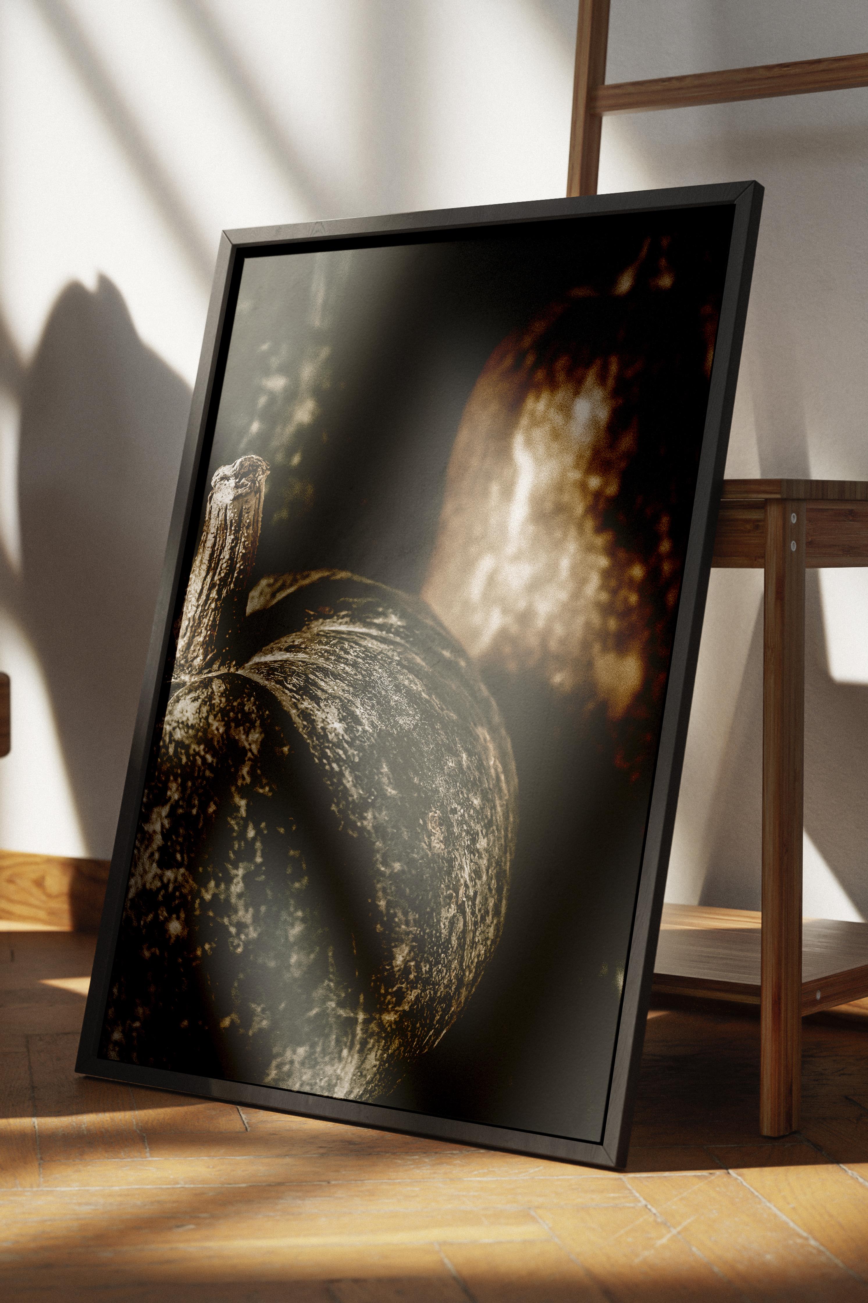 Rustic Çerçevesiz Poster, İskandinav Kahverengi Poster, NO:486 Kabak Fotoğraf
