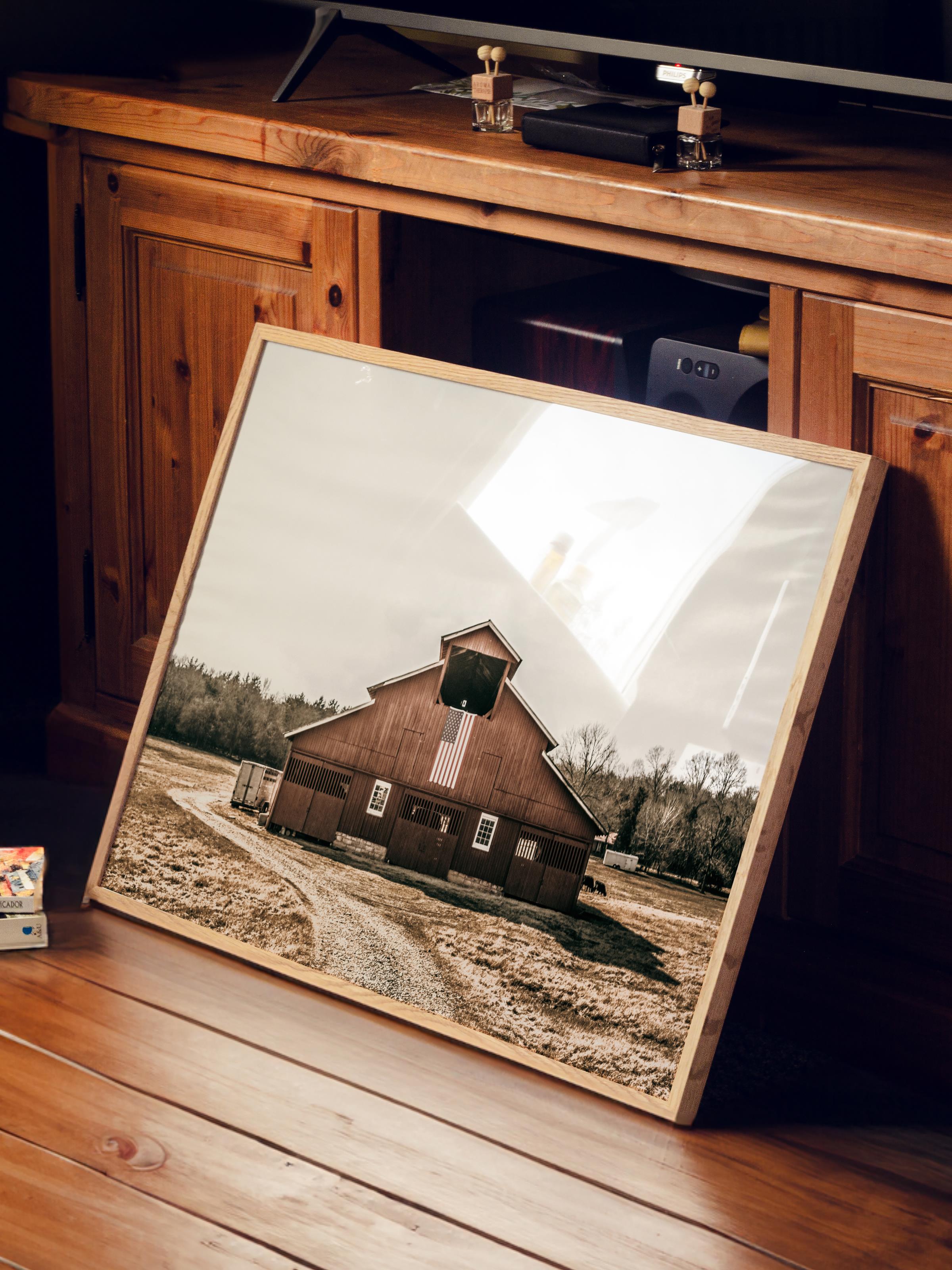 Rustic Çerçevesiz Poster, İskandinav Kahverengi Tablo, NO:494 Ev Fotoğraf