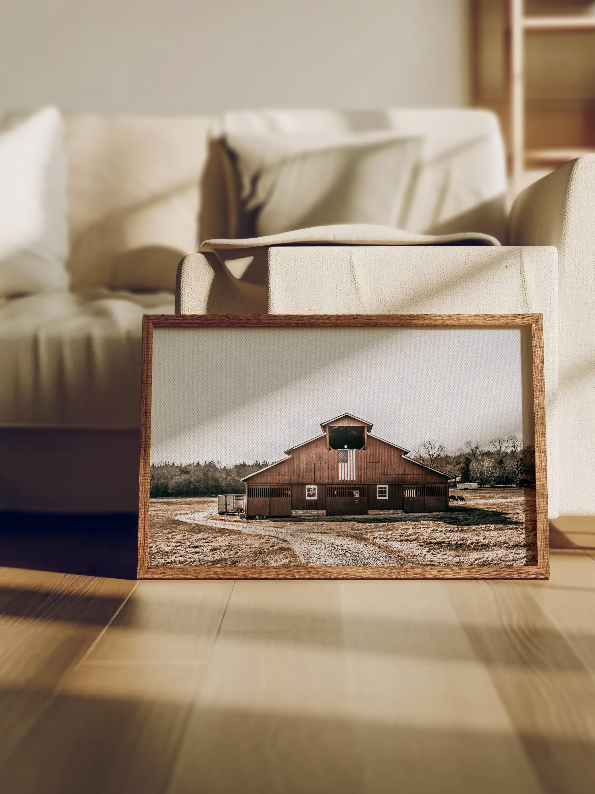 Rustic Çerçevesiz Poster, İskandinav Kahverengi Tablo, NO:494 Ev Fotoğraf