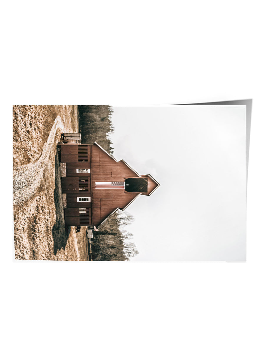 Farklı Tonlarda Kırsal Manzara Rustic Çerçevesiz Poster