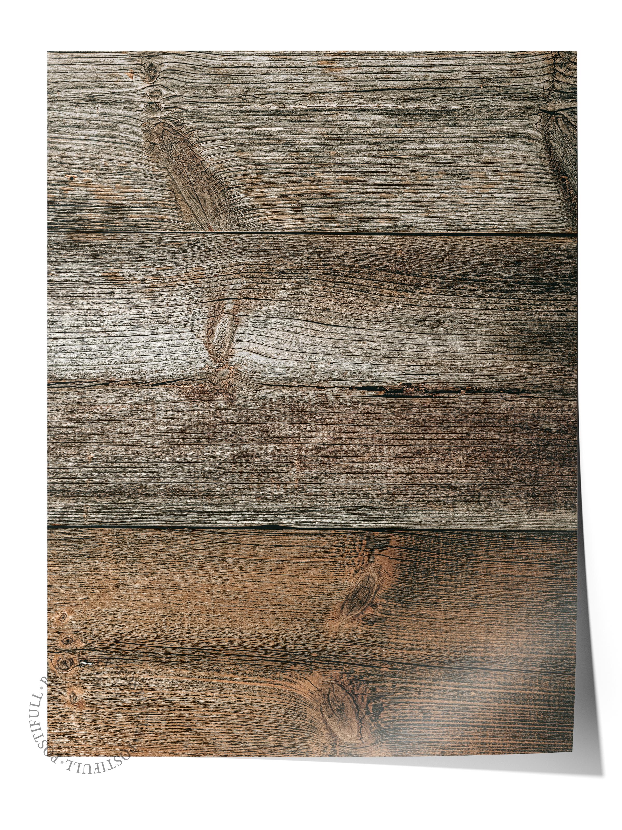 Rustic Çerçevesiz Poster, İskandinav Kahverengi Poster, NO:67 Ahşap Doku Fotoğraf, Dikey