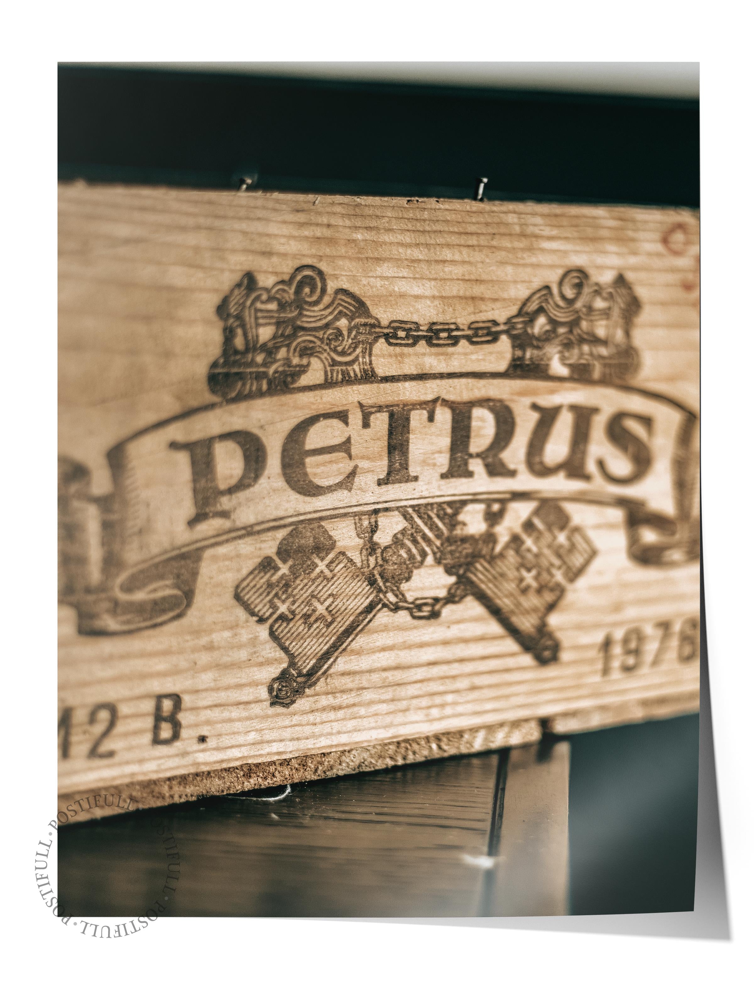 Rustic Çerçevesiz Poster, İskandinav Kahverengi Poster, NO:74 Petrus Tabelası Fotoğraf, Dikey