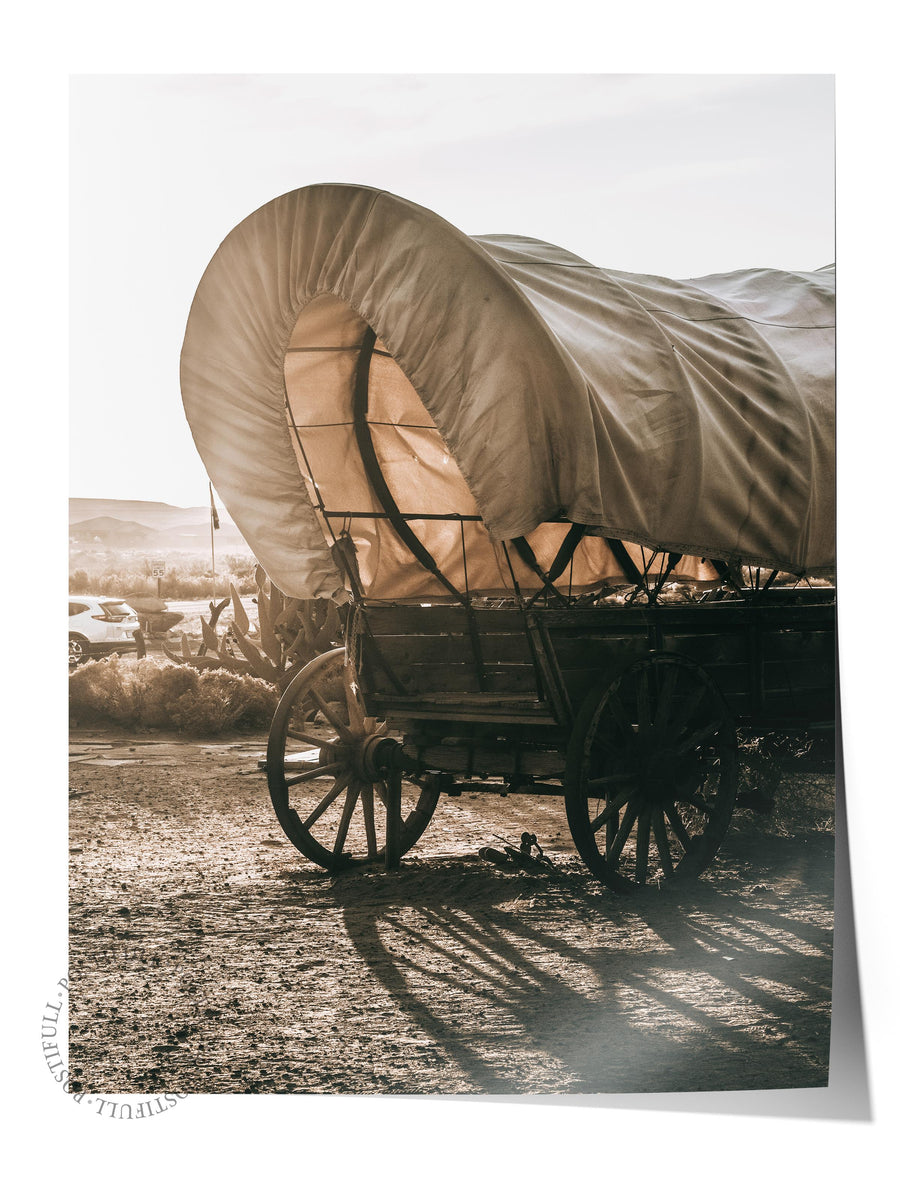 Batıya Yolculuk Rustic Çerçevesiz Poster