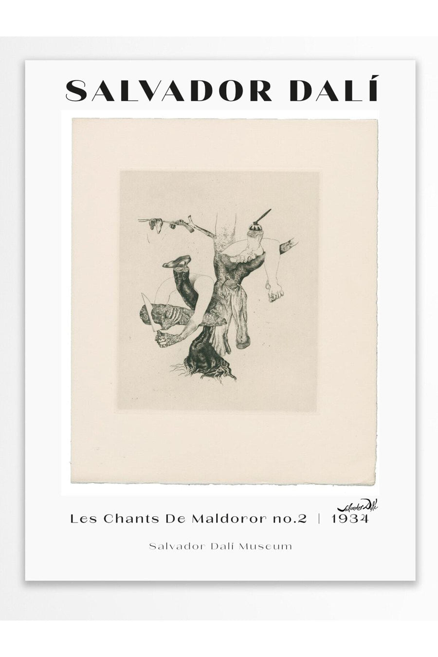 Les Chants De Maldoror no.2 Modern Sanat Çerçevesiz Poster