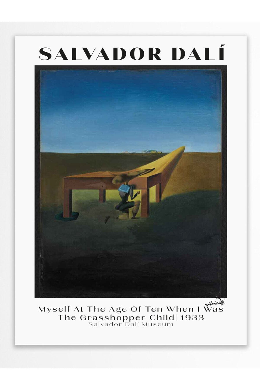 Myself At The Age Of Ten When I Was The Grasshopper Child 1933 Modern Sanat Çerçevesiz Poster