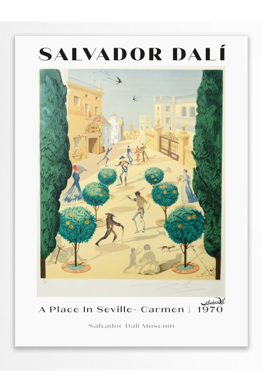 A Place In Seville- Carmen | 1970 Modern Sanat Çerçevesiz Poster