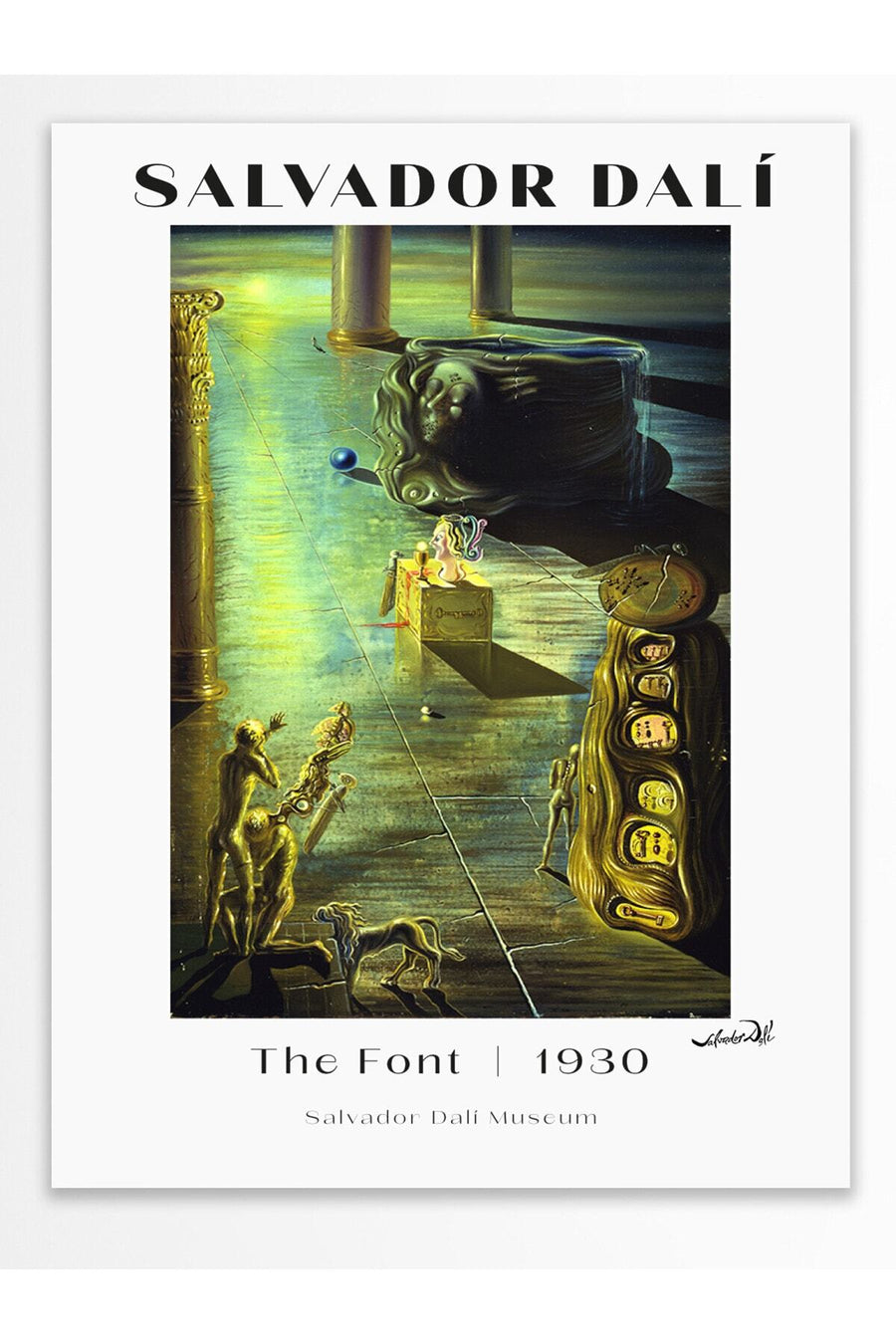 Sürrealist Manzara Modern Sanat Çerçevesiz Poster