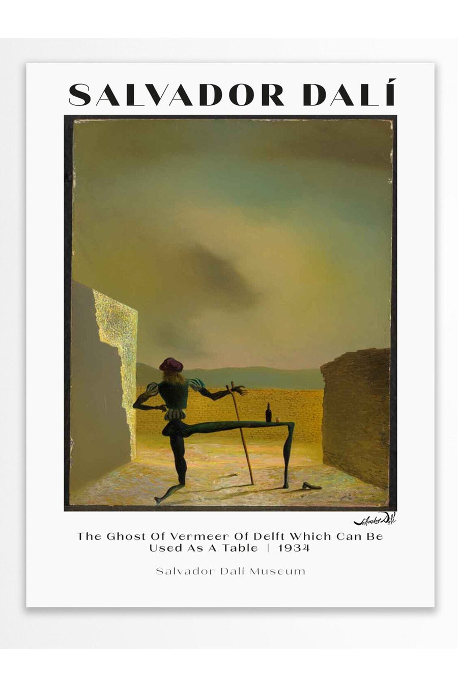 The Ghost Of Vermeer Of Delft Which Can Be Used As A Table | 1934 Modern Sanat Çerçevesiz Poster