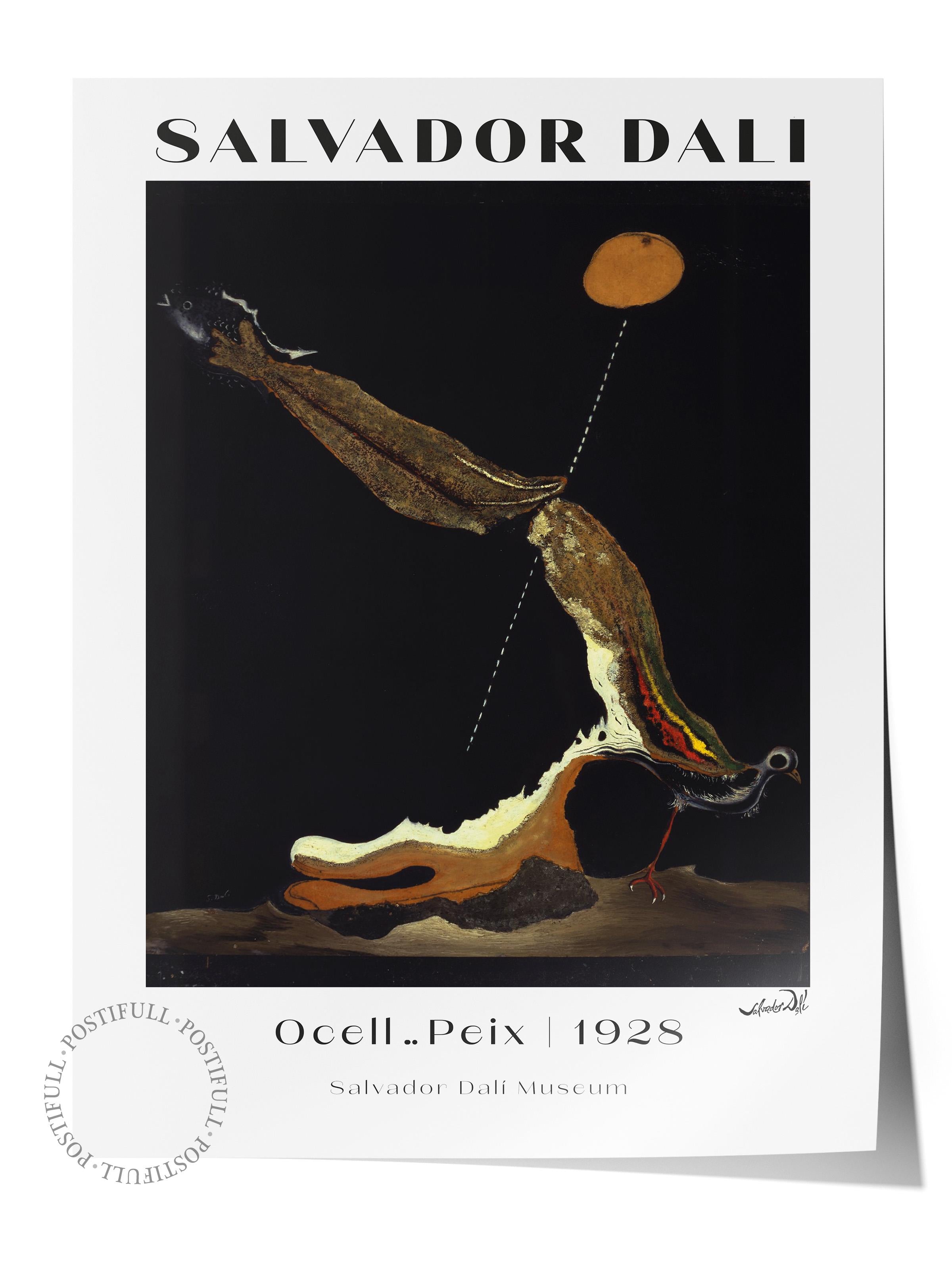 Salvador Dali Duvar Posteri - Duvar Dekoru - Sanat Serisi Posterleri - Kalın Kağıt - Çerçevesiz