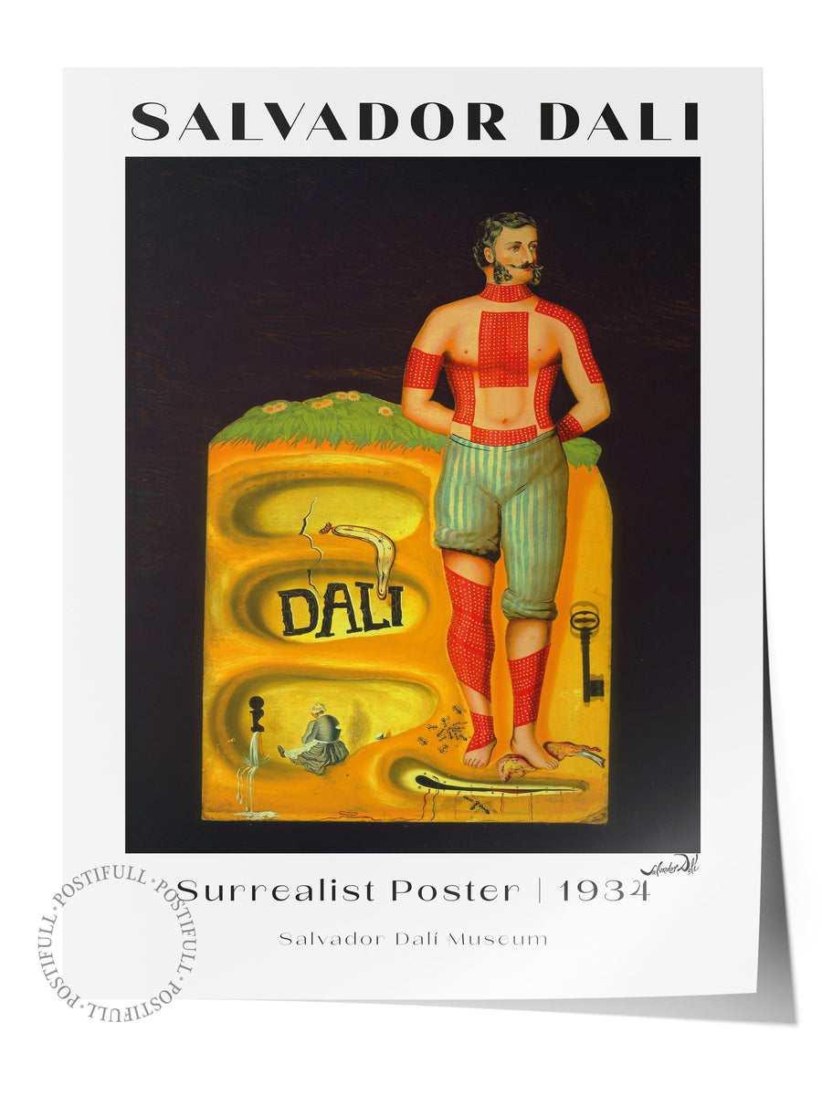 Farklı Tonlarda Salvador Dali Modern Sanat Çerçevesiz Poster
